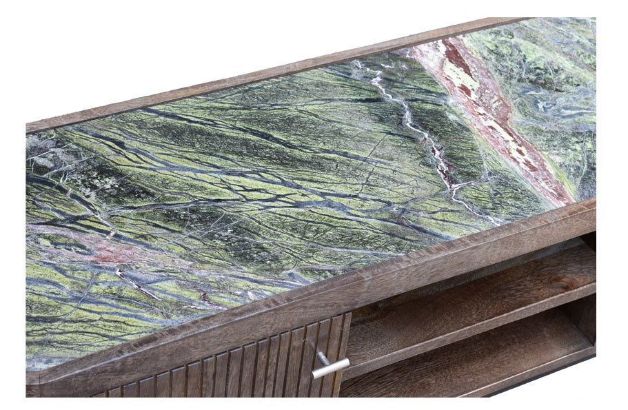 Leon Wooden TV Cabinet with Marble Top