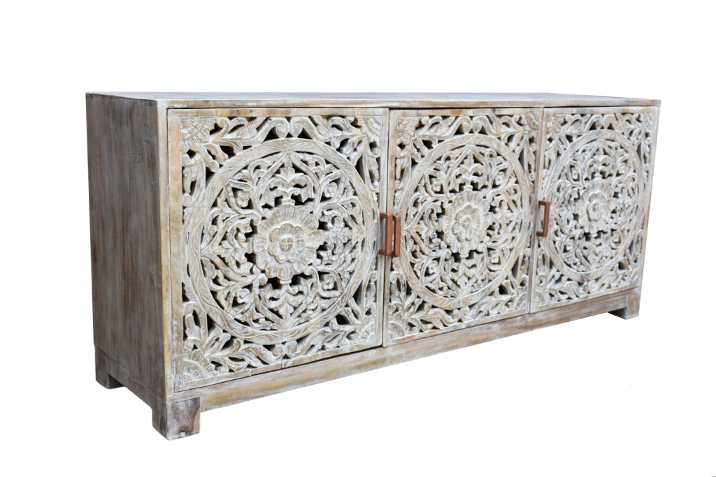 David Wooden Carved TV Cabinet