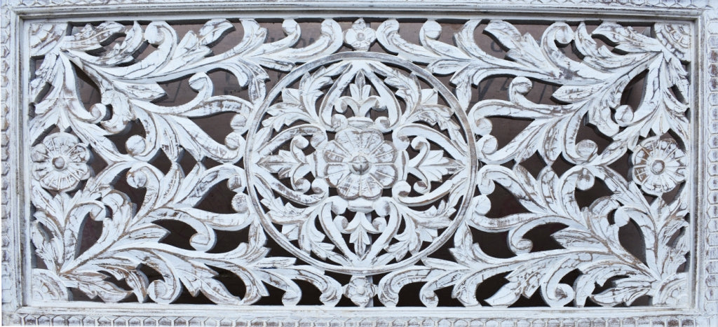 Ecbert Wooden Carved Coffee Table