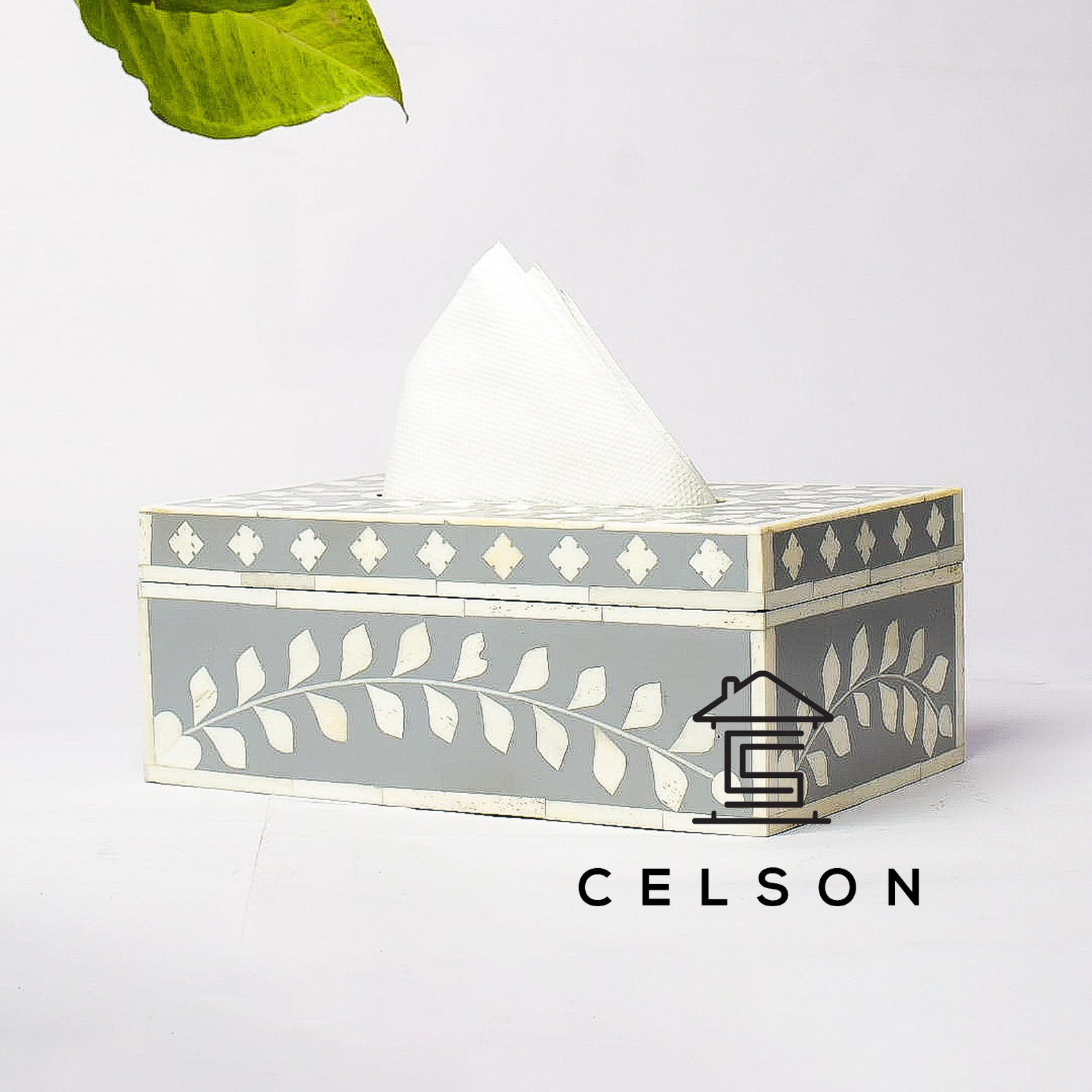 Isla Bone Inlay Tissue Box