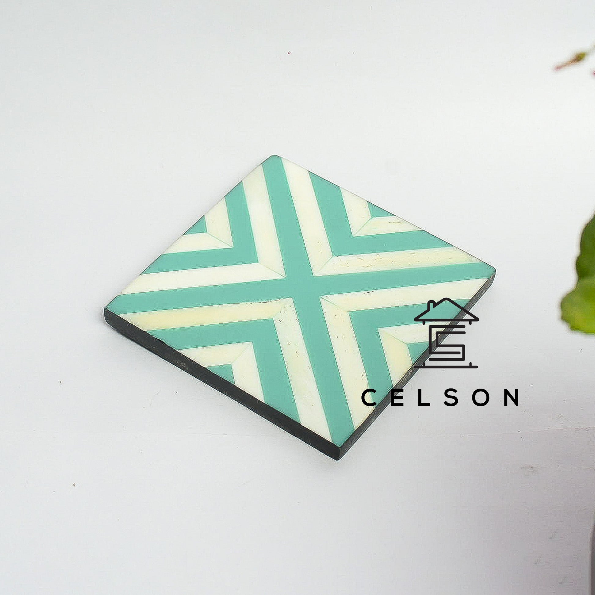 Roma Bone Inlay Coaster