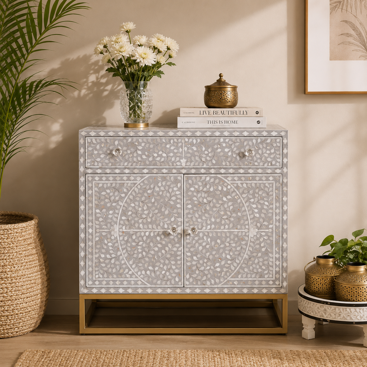 Jenny Mother of Pearl Inlay Chest