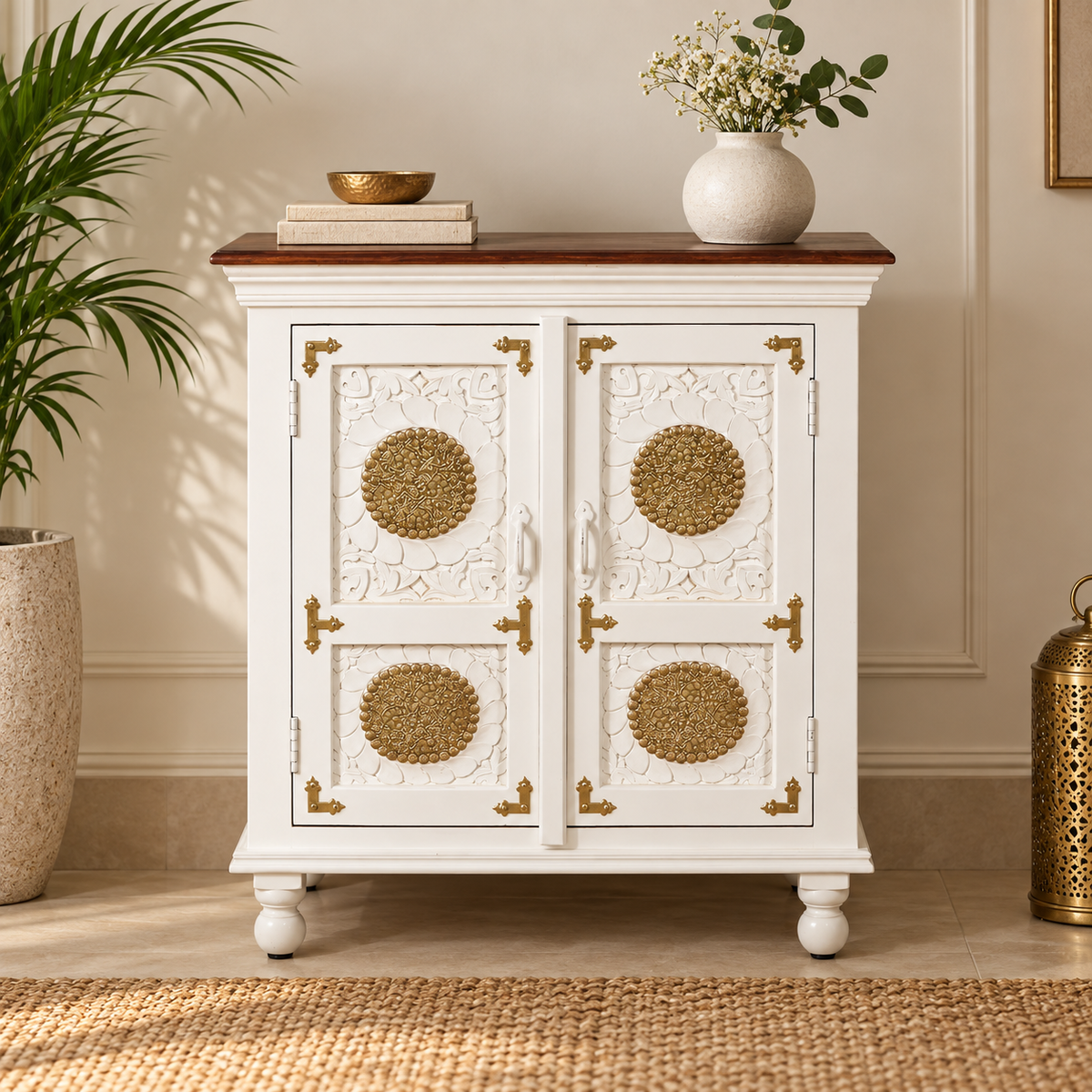 Minka Hand Carved Cabinet