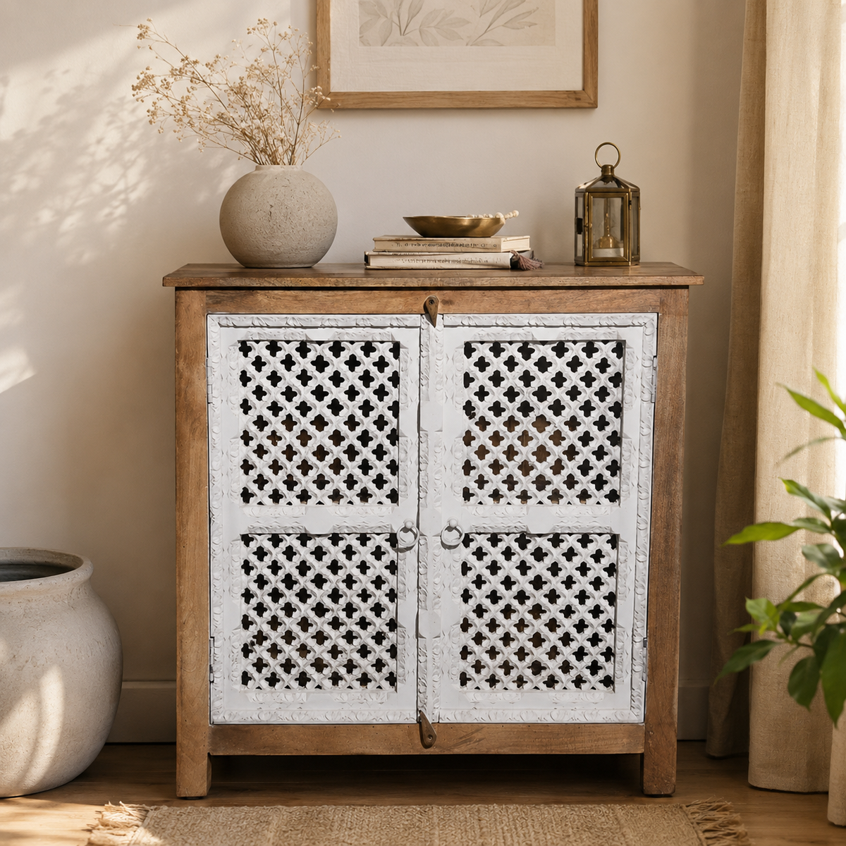 Sorin Carved Wooden Cabinet