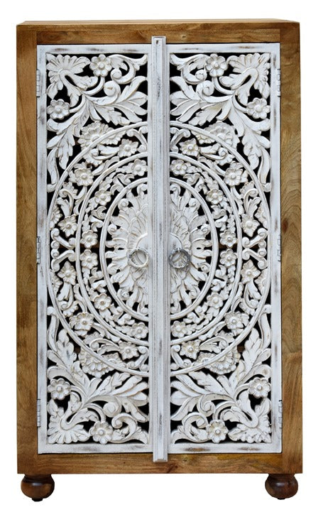 Henry Hand Carved Cabinet