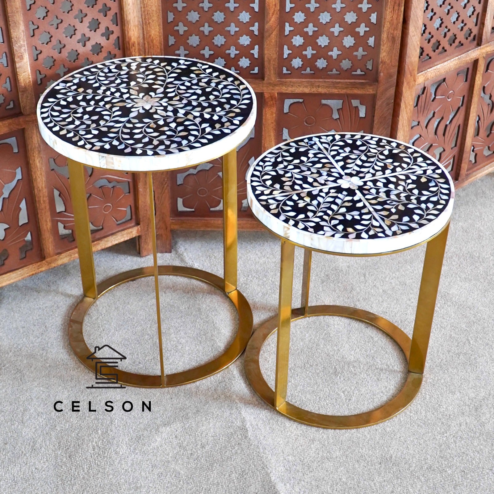 Ava Mother of Pearl Inlay Side Table