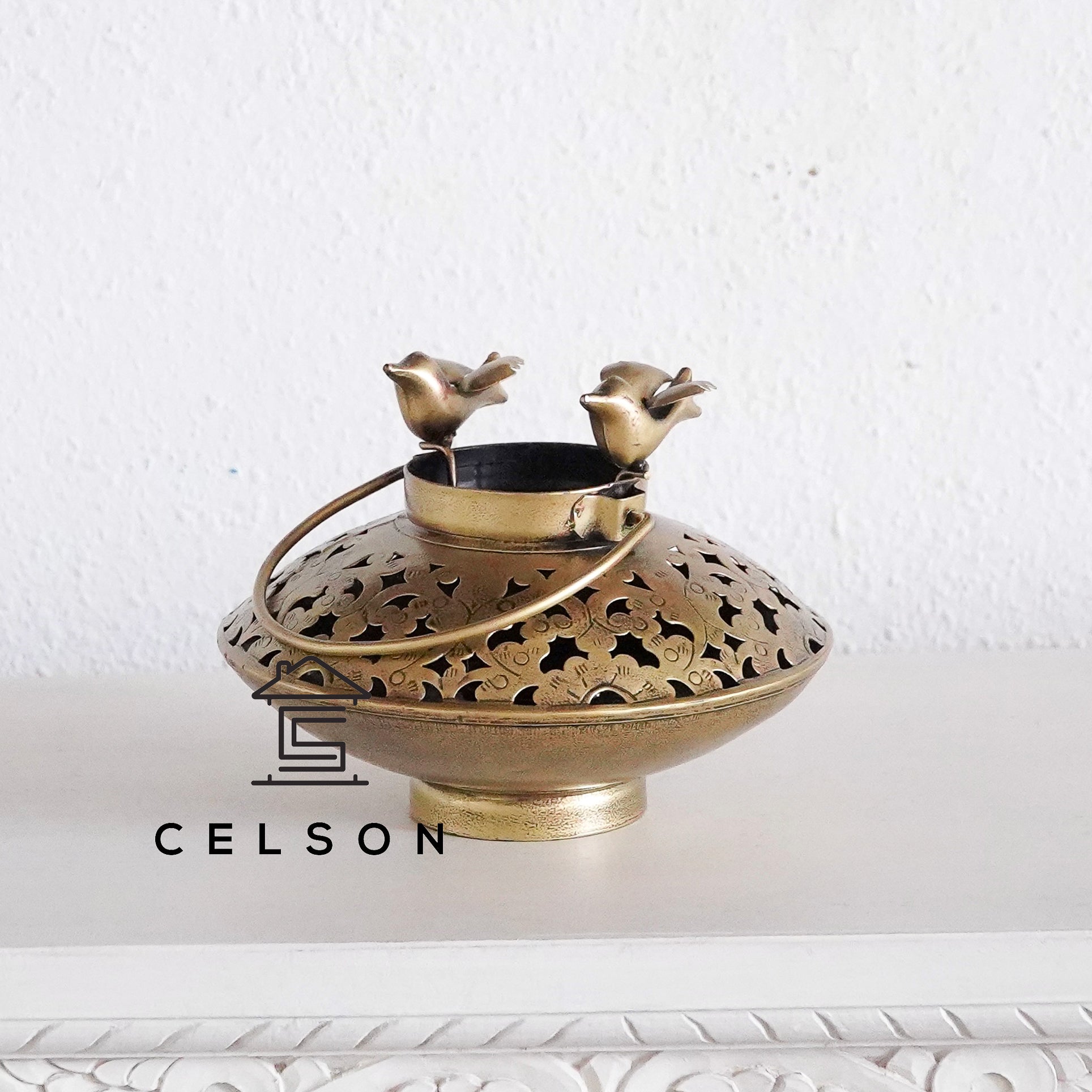 Flok Antique Brass Lantern