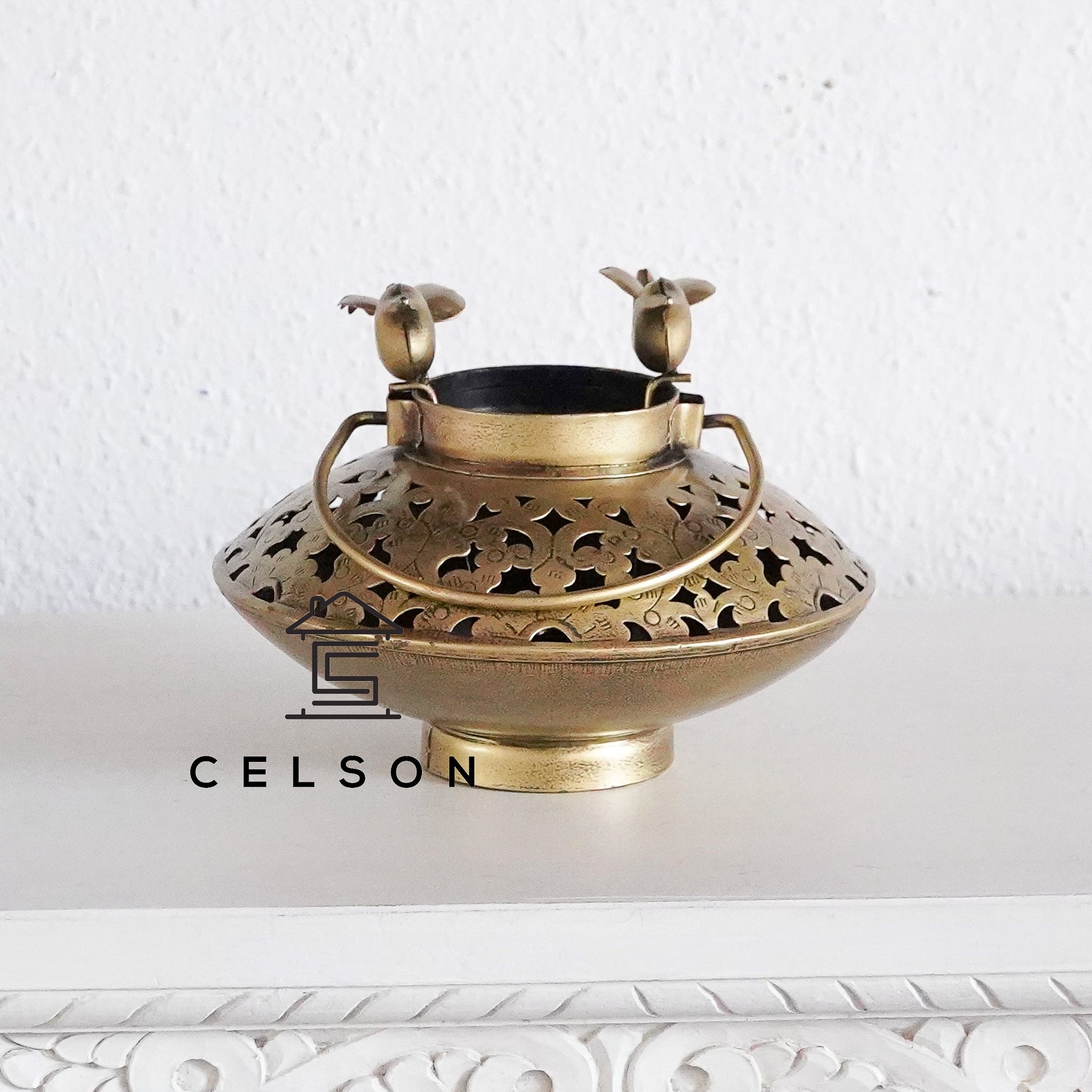 Flok Antique Brass Lantern