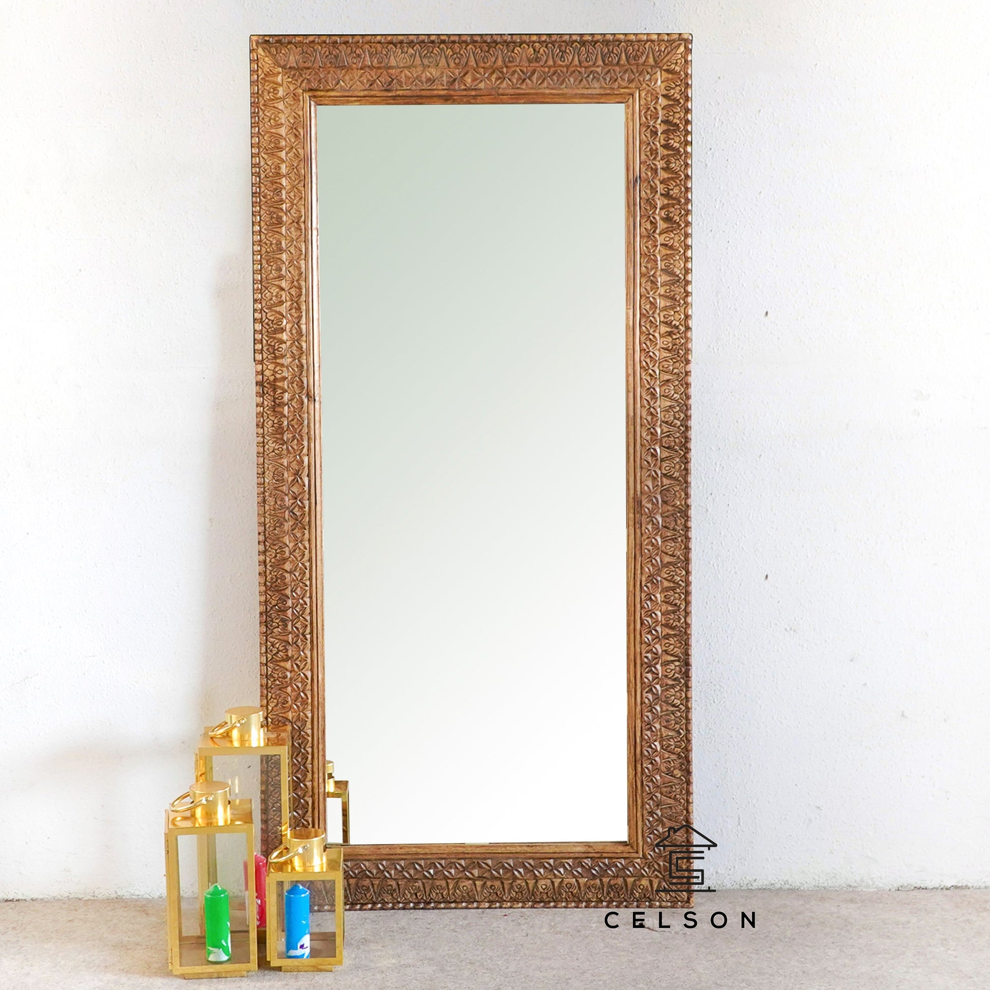 Ruvi Indian Brown Mirror
