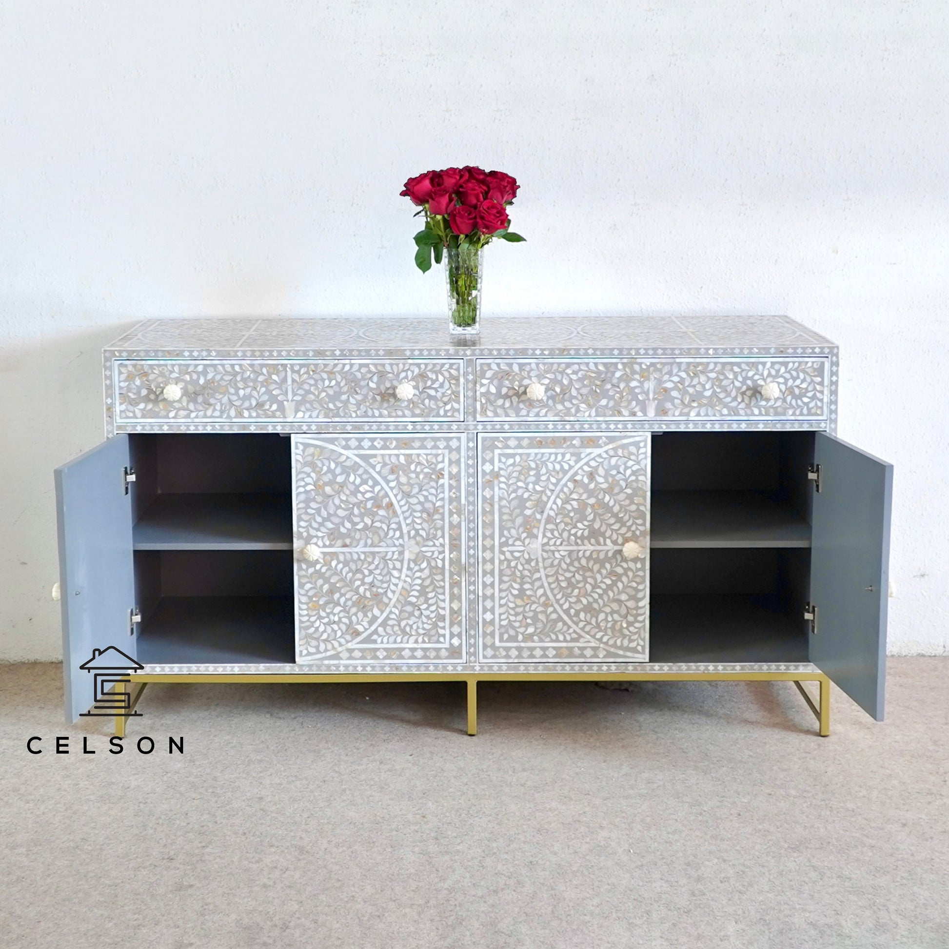 James Mother of Pearl Inlay Sideboard