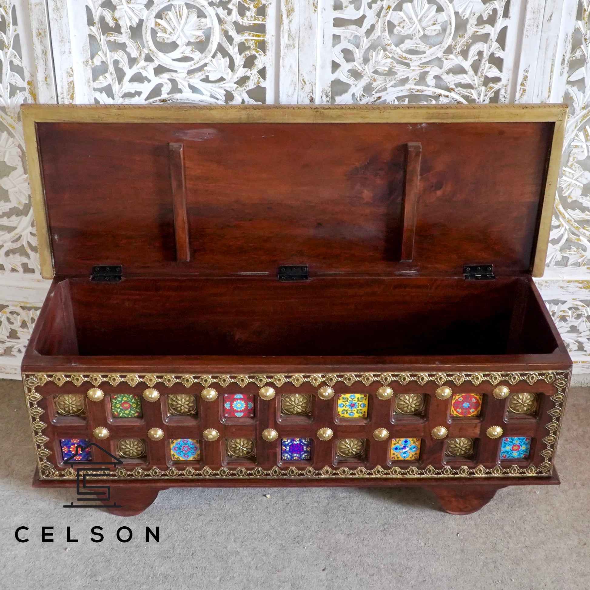 Lucas Wooden Storage Trunk