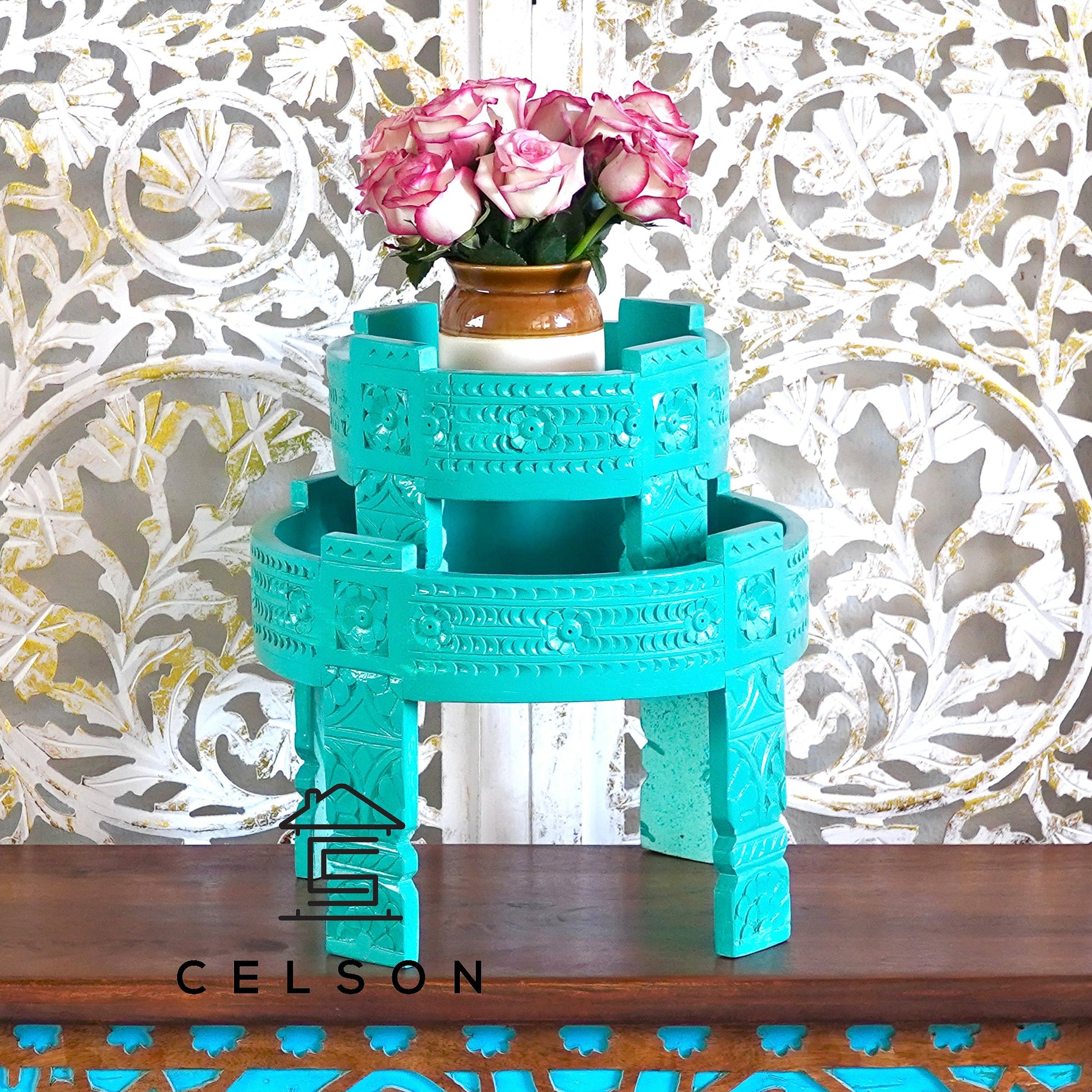 Williams Carved Chakki Table