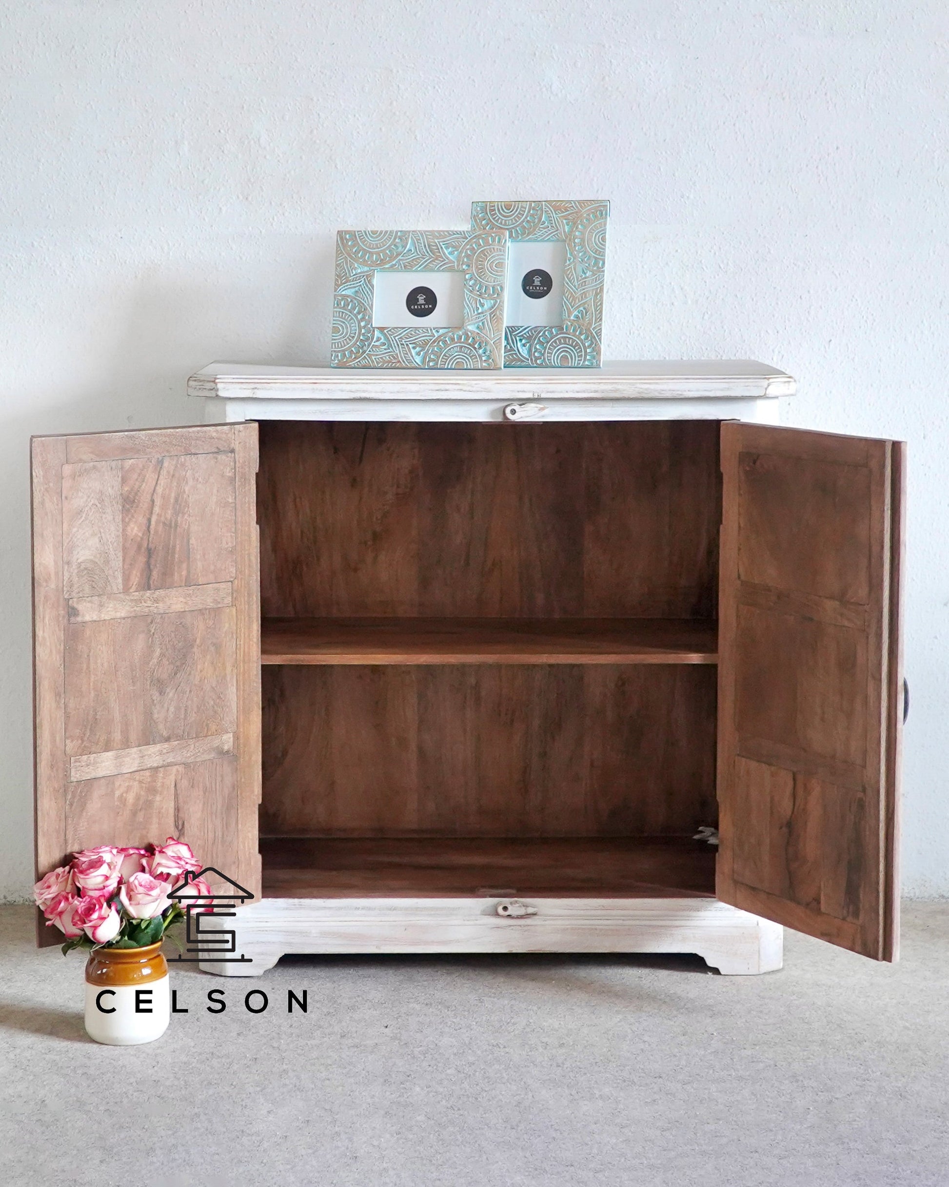 Naina Carved Wooden Cabinet