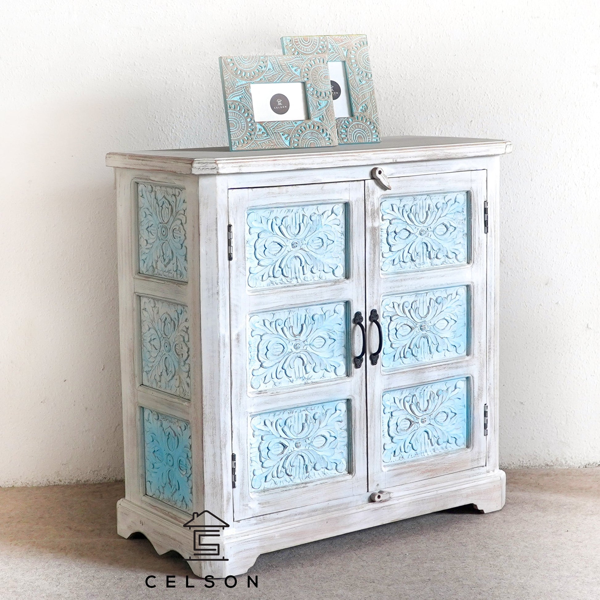 Naina Carved Wooden Cabinet