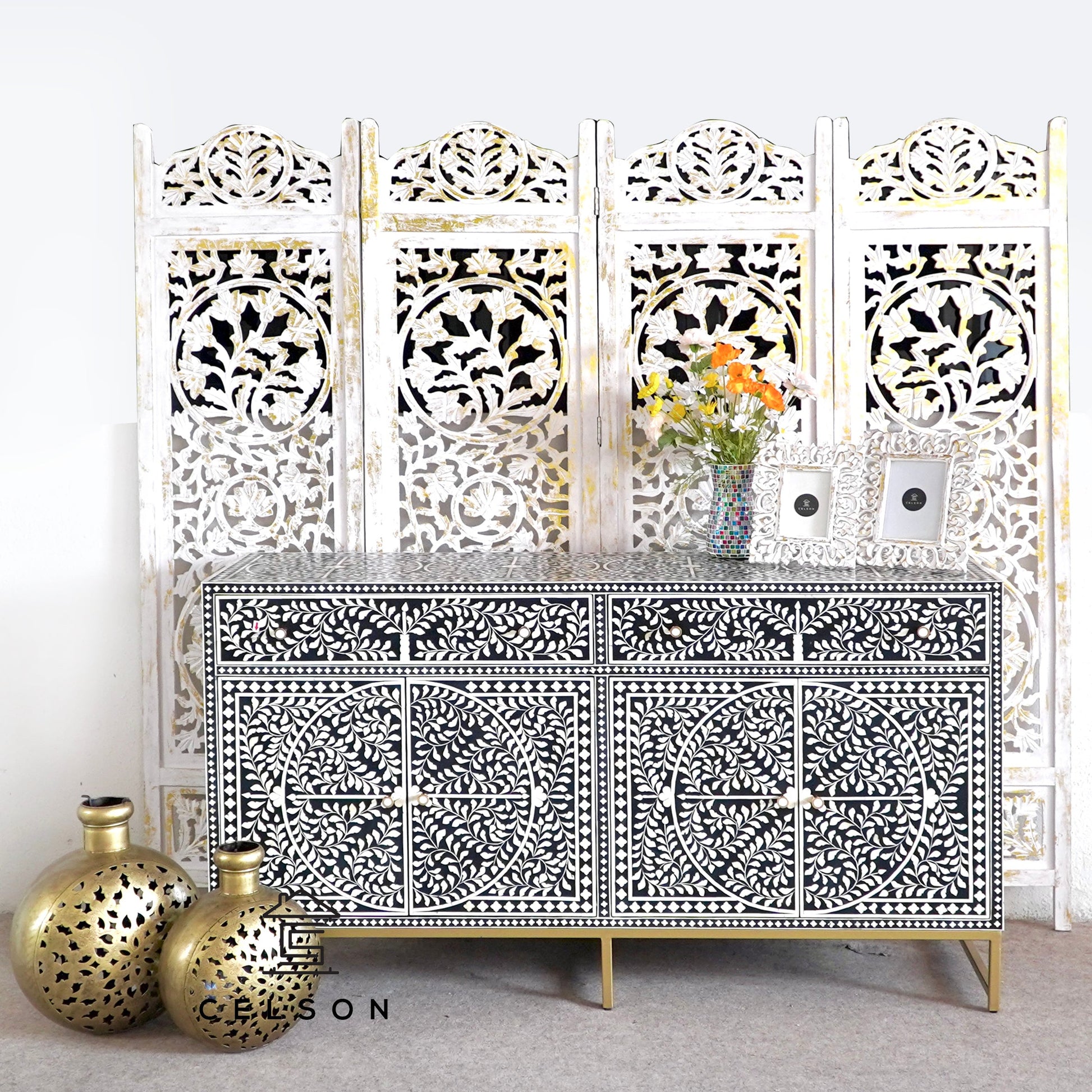 Beaumont Bone Inlay Sideboard
