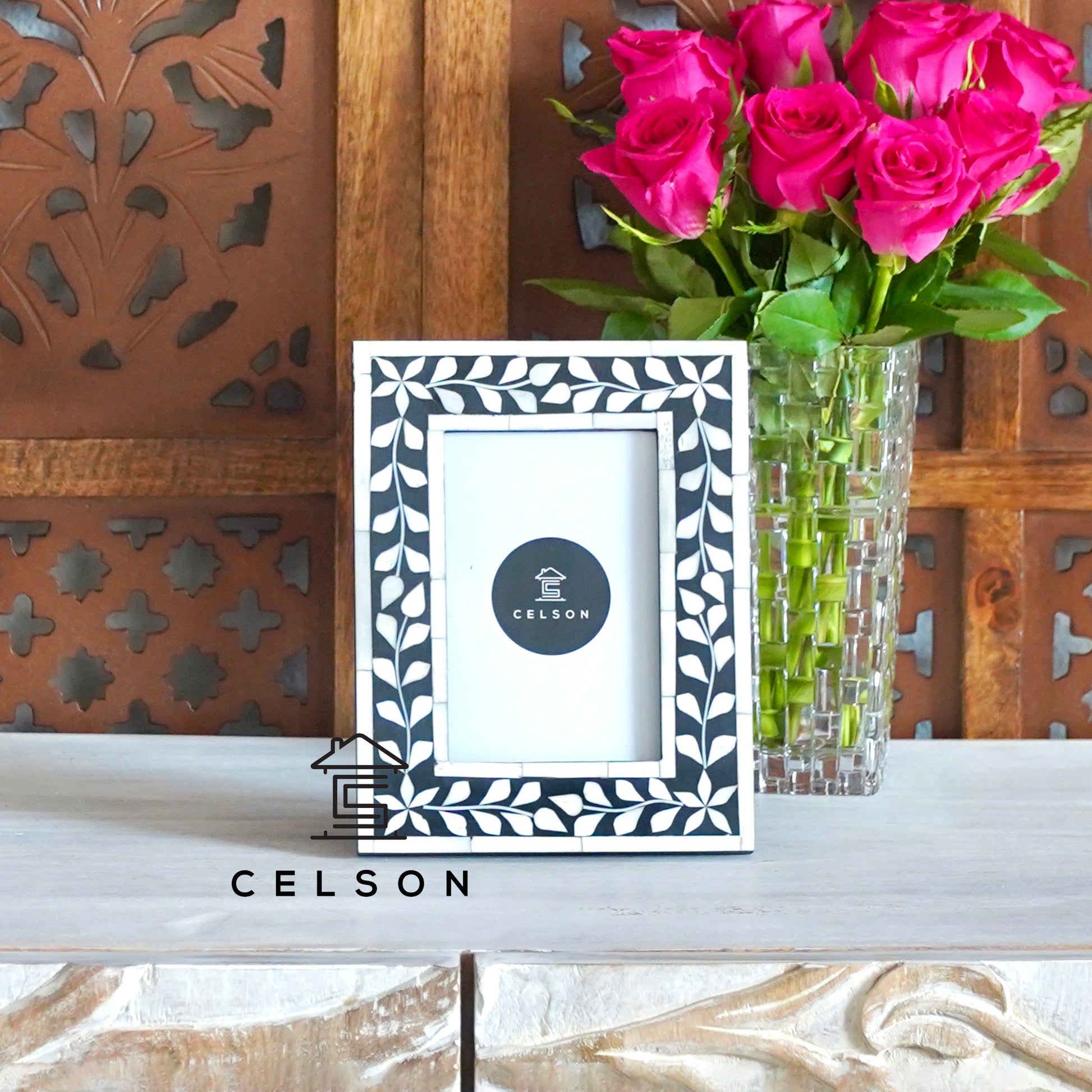 Erica Bone Inlay Photo Frame