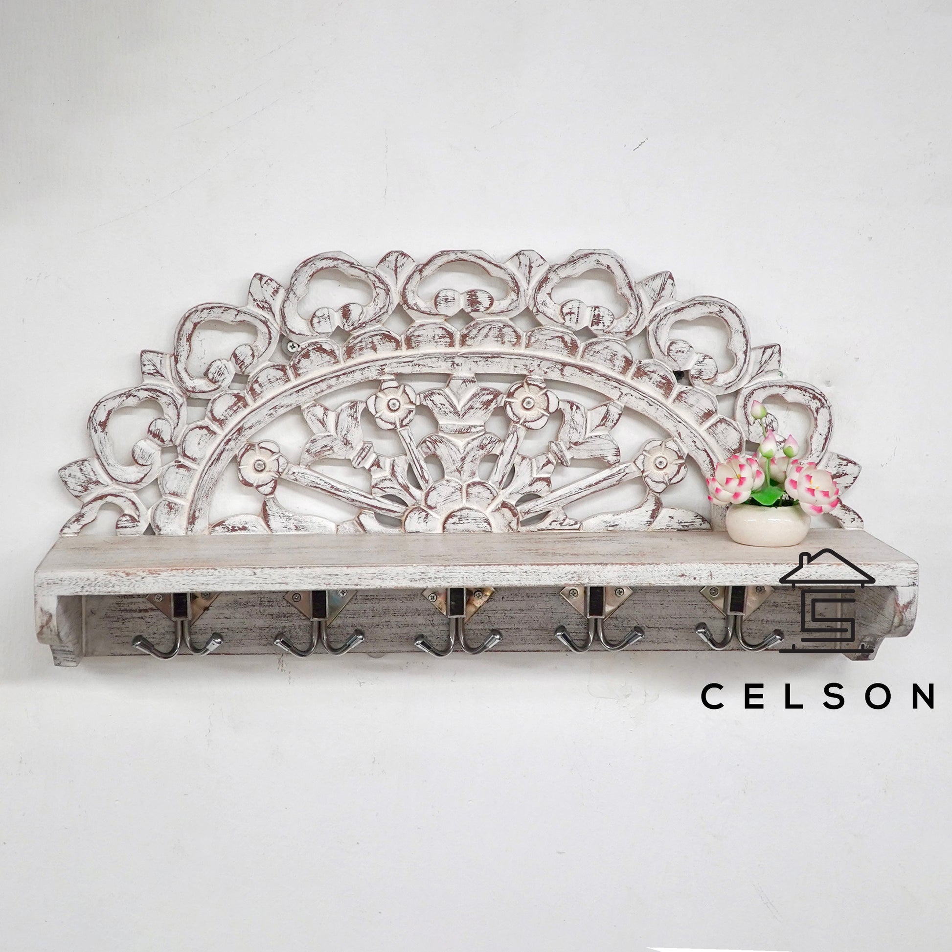 Shilpi Hand Carved Wall Shelf