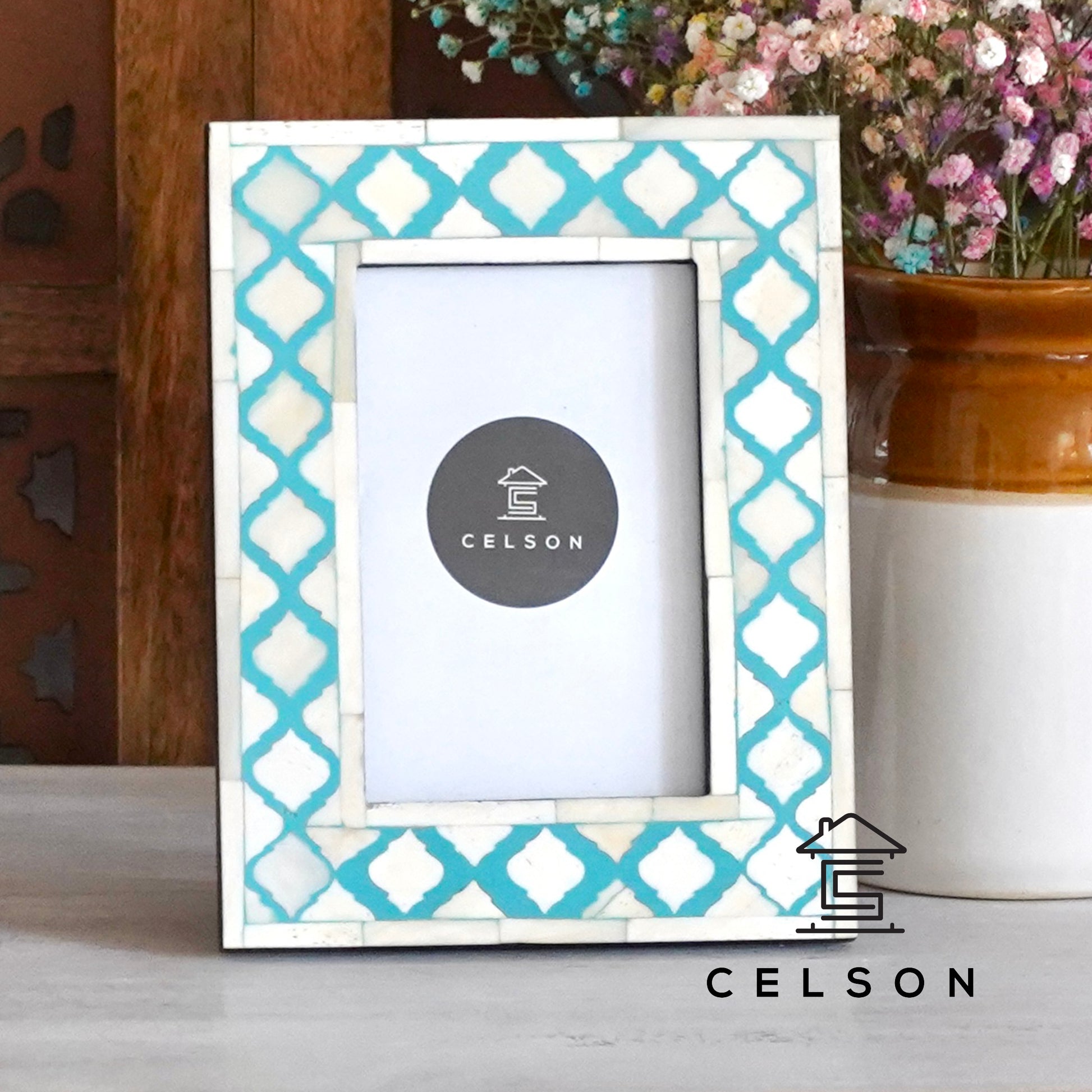 Liza Bone Inlay Photo Frame