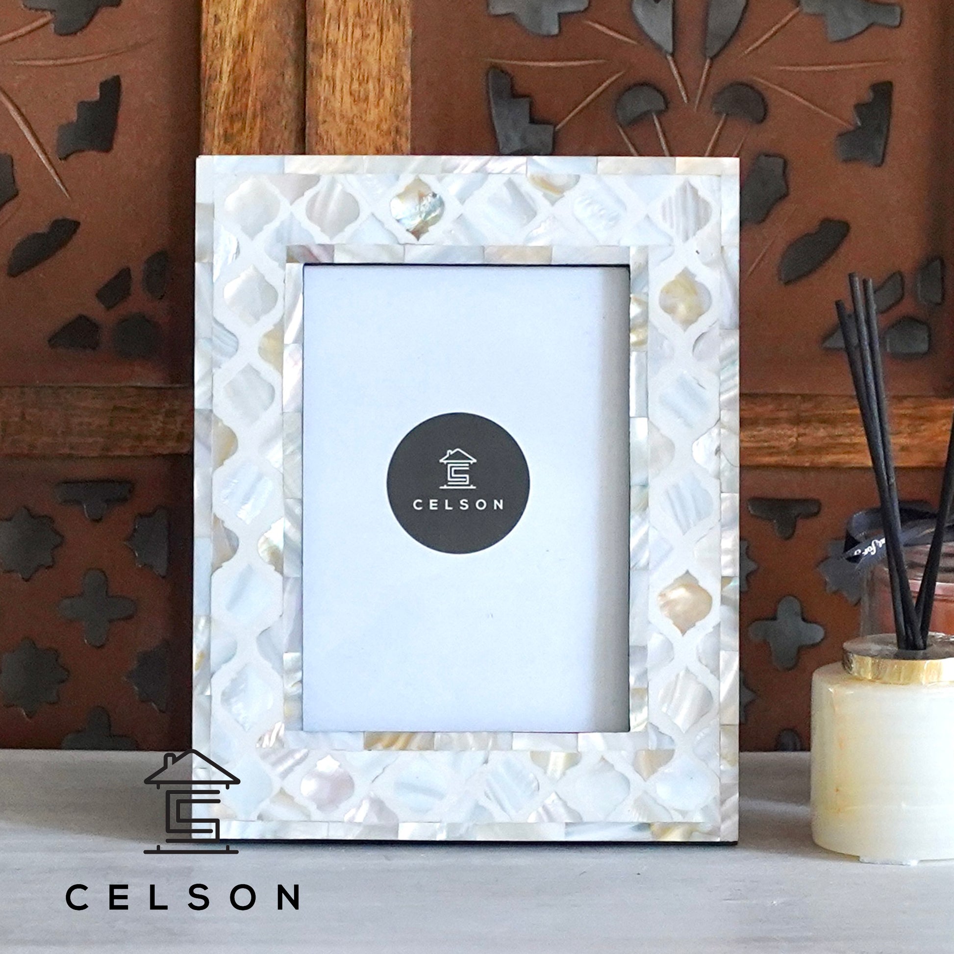 Ayla Mother of Pearl Inlay Photo Frame