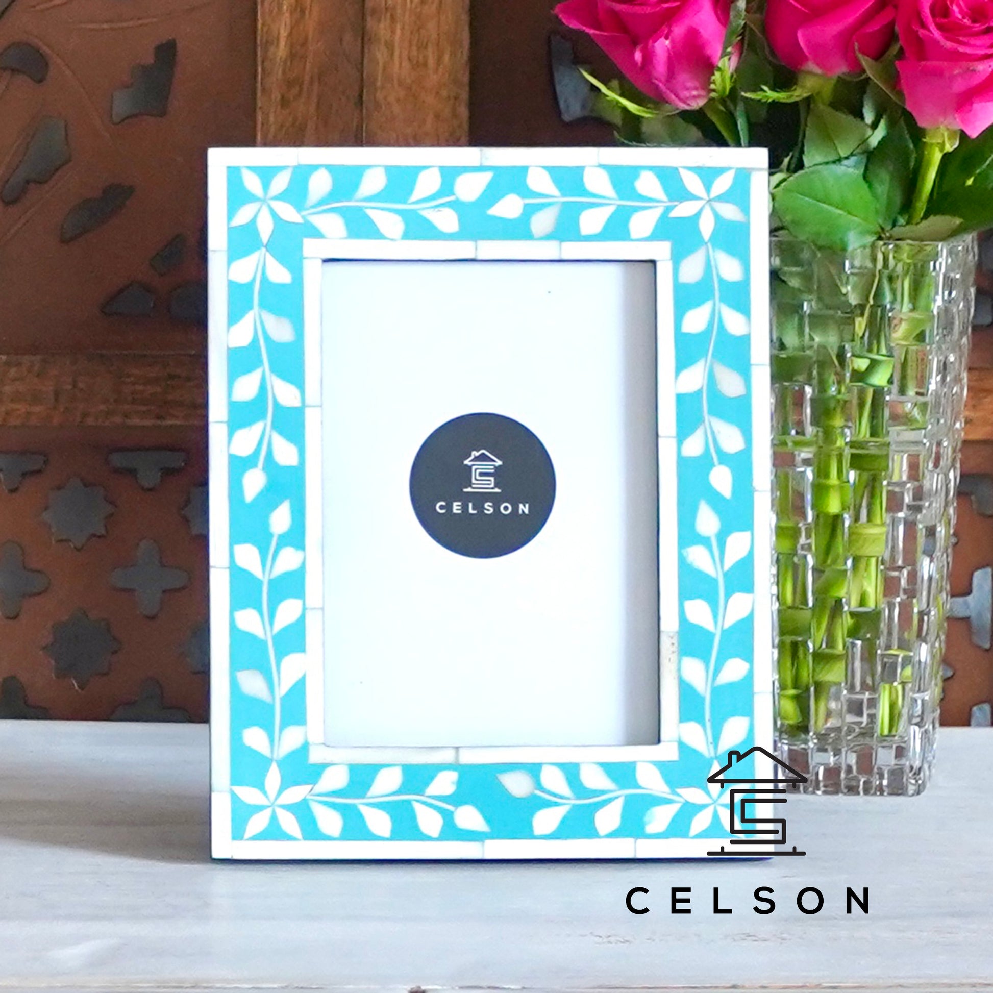 Mary Bone Inlay Photo Frame