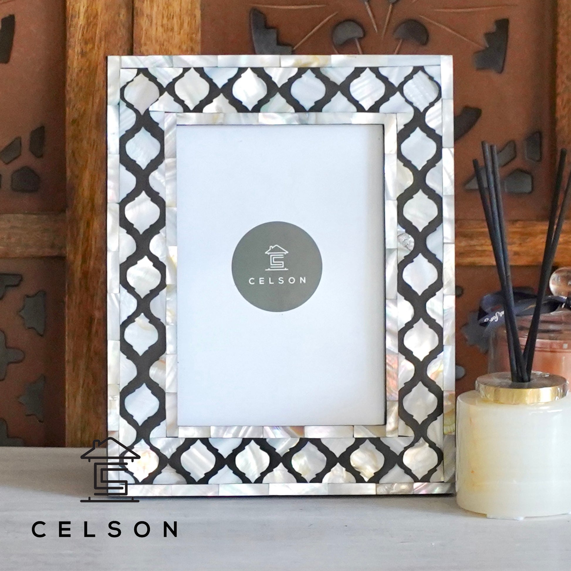 Rico Mother of Pearl Inlay Photo Frame