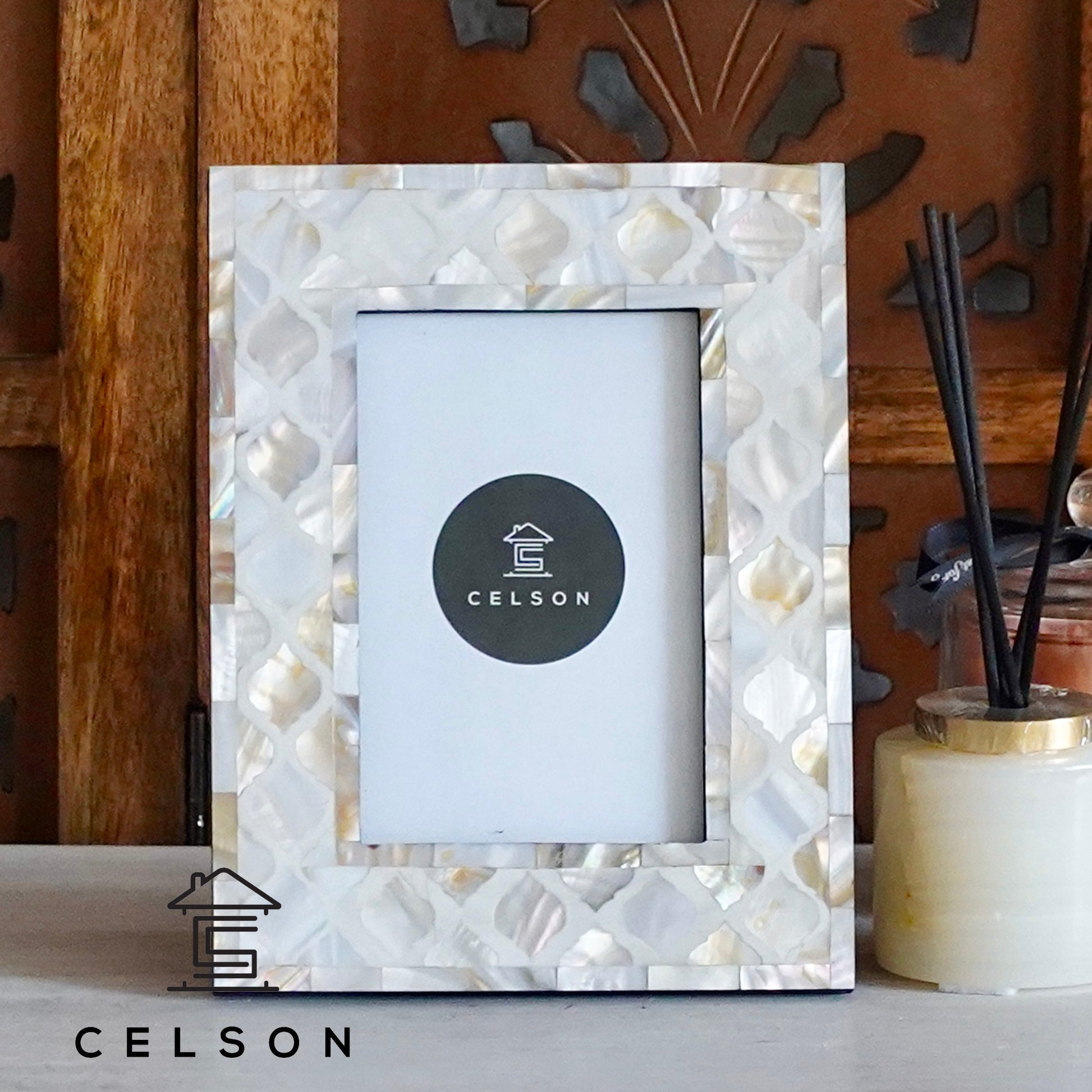 Ayla Mother of Pearl Inlay Photo Frame