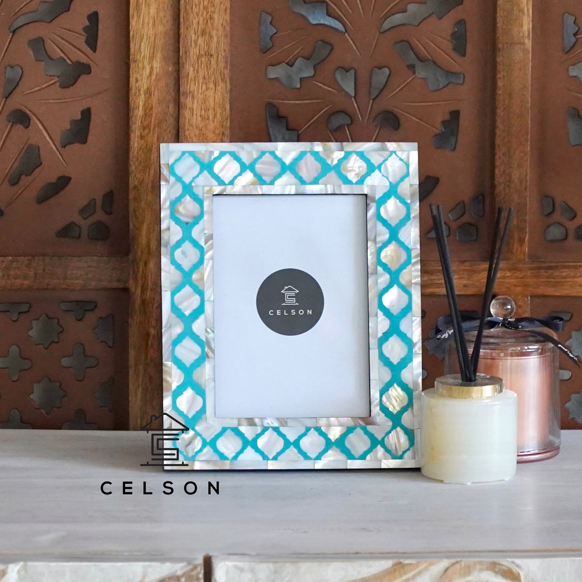 Rabia Mother of Pearl Inlay Photo Frame