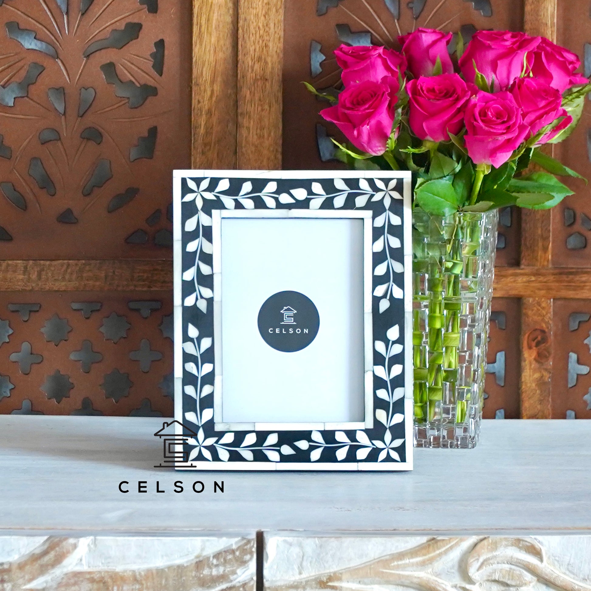 Erica Bone Inlay Photo Frame