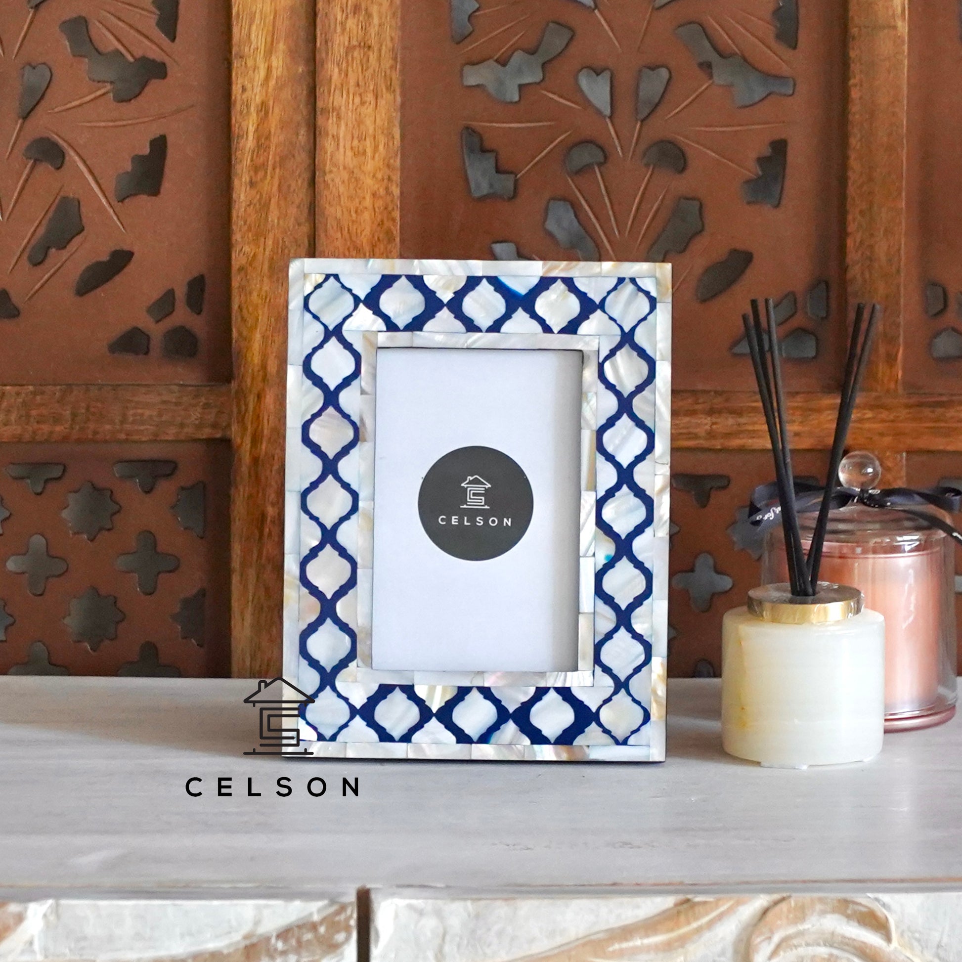 Emily Mother of Pearl Inlay Photo Frame