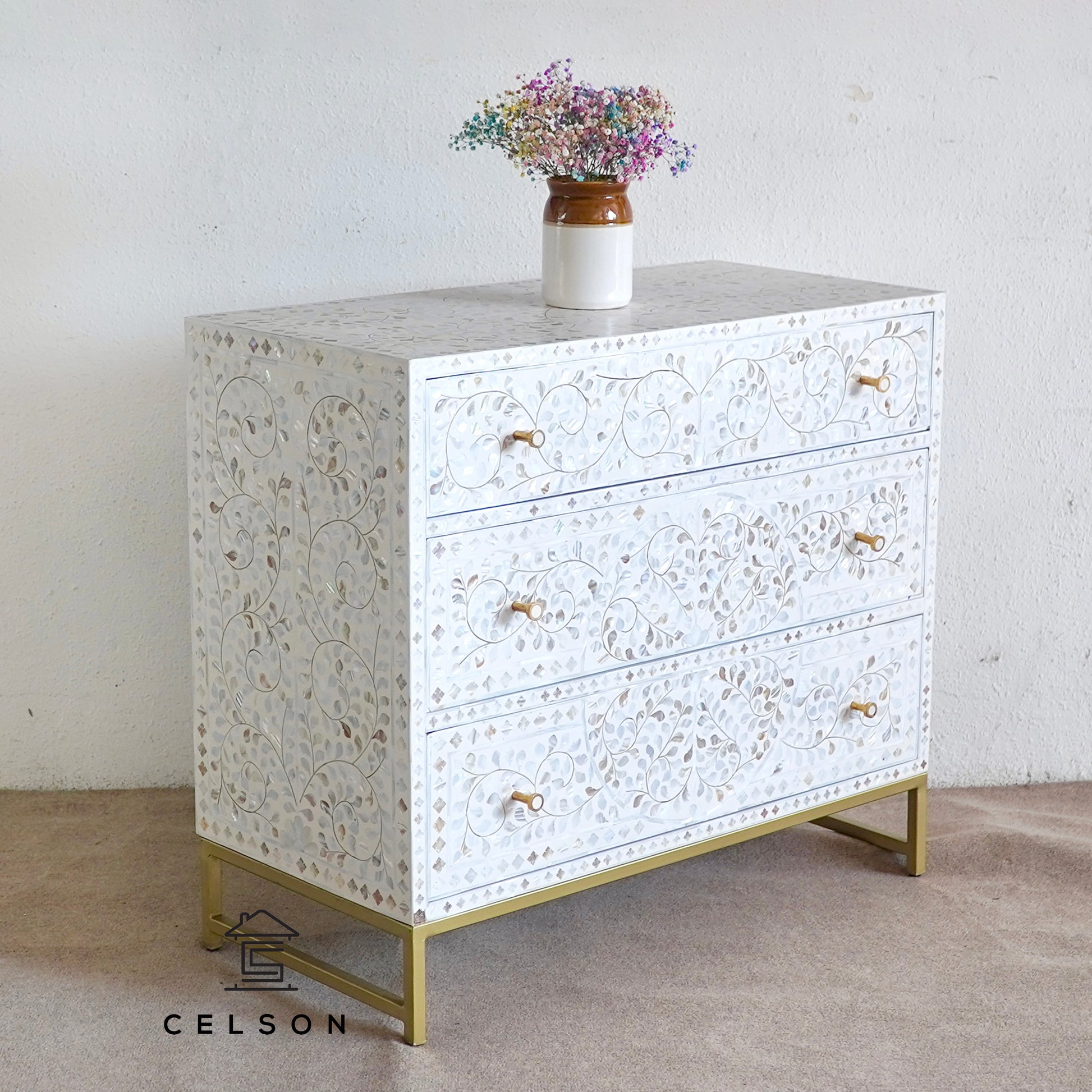 Bob Mother of Pearl Inlay Chest