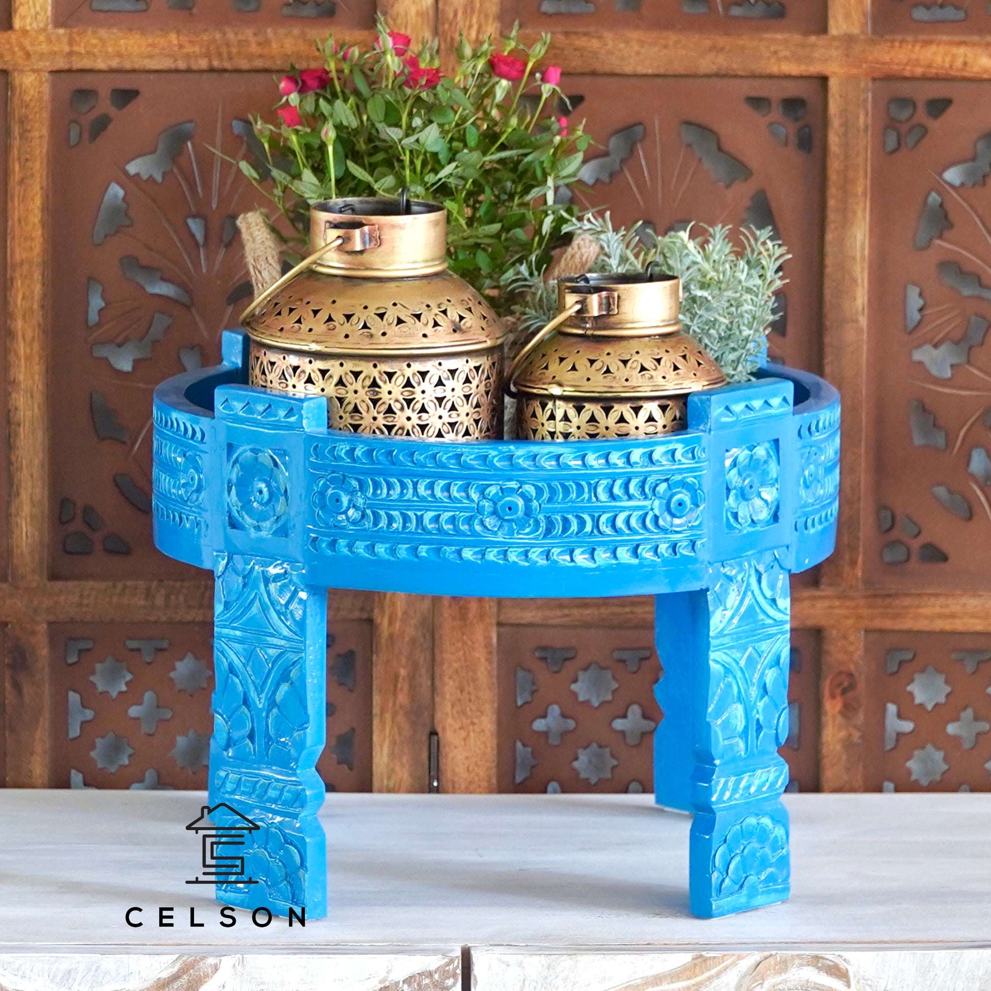 Yana Carved Chakki Table