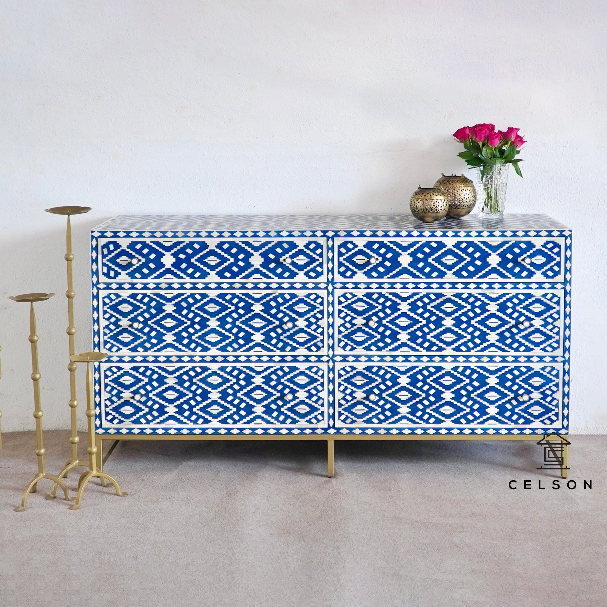 Kelly Bone Inlay Dresser