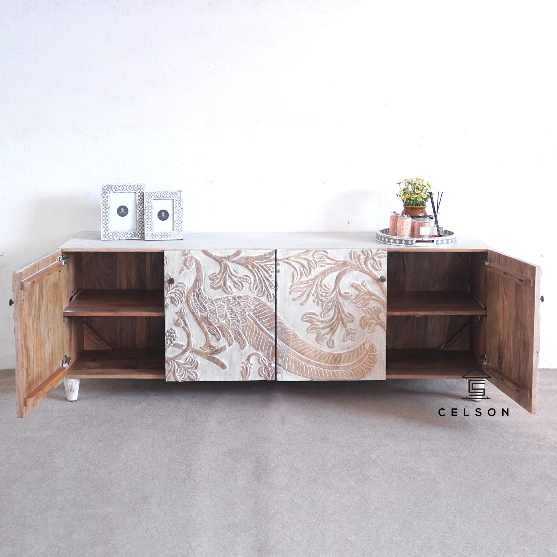 Victoria Hand Carved TV Cabinet