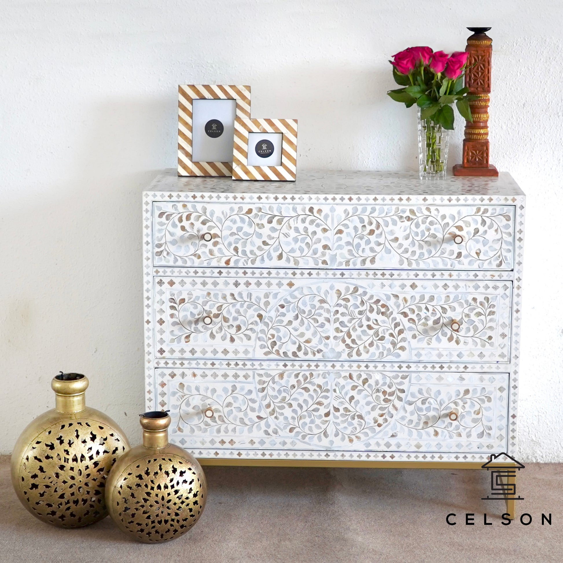 Bob Mother of Pearl Inlay Chest