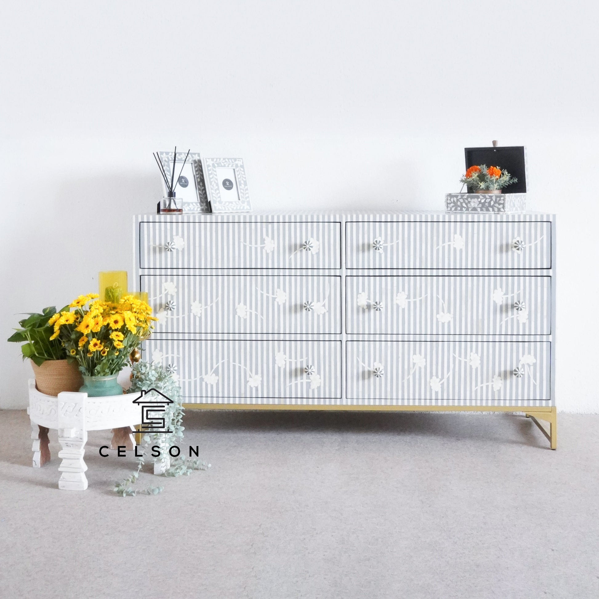 Stefer Bone Inlay Dresser