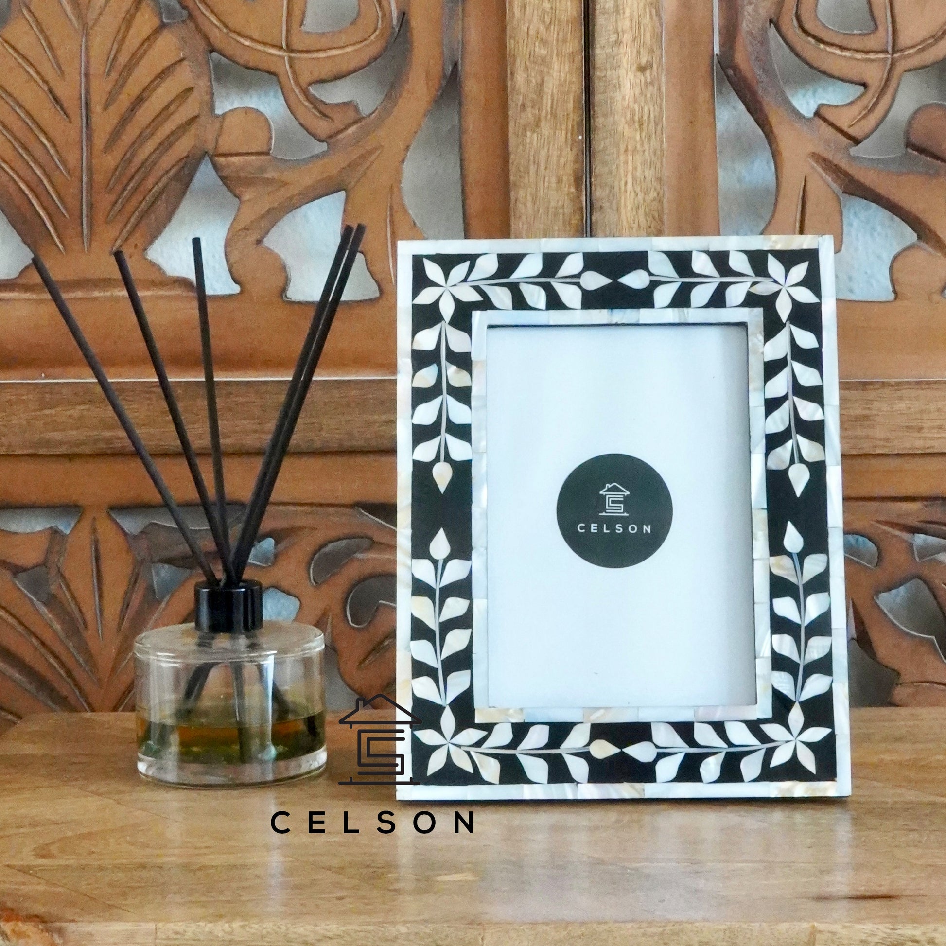 Bella Mother of Pearl Inlay Photo Frame