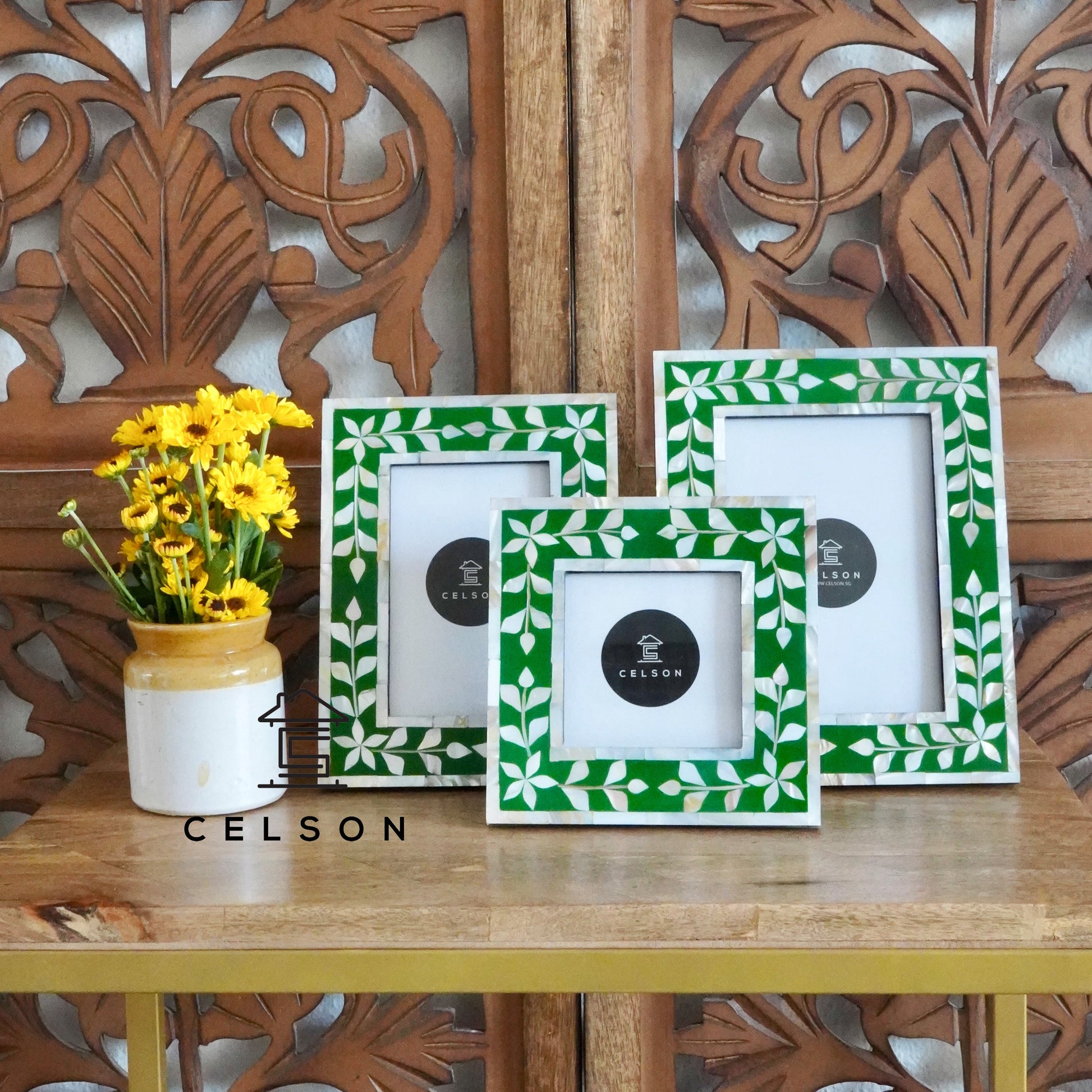 Maya Mother of Pearl Inlay Photo Frame