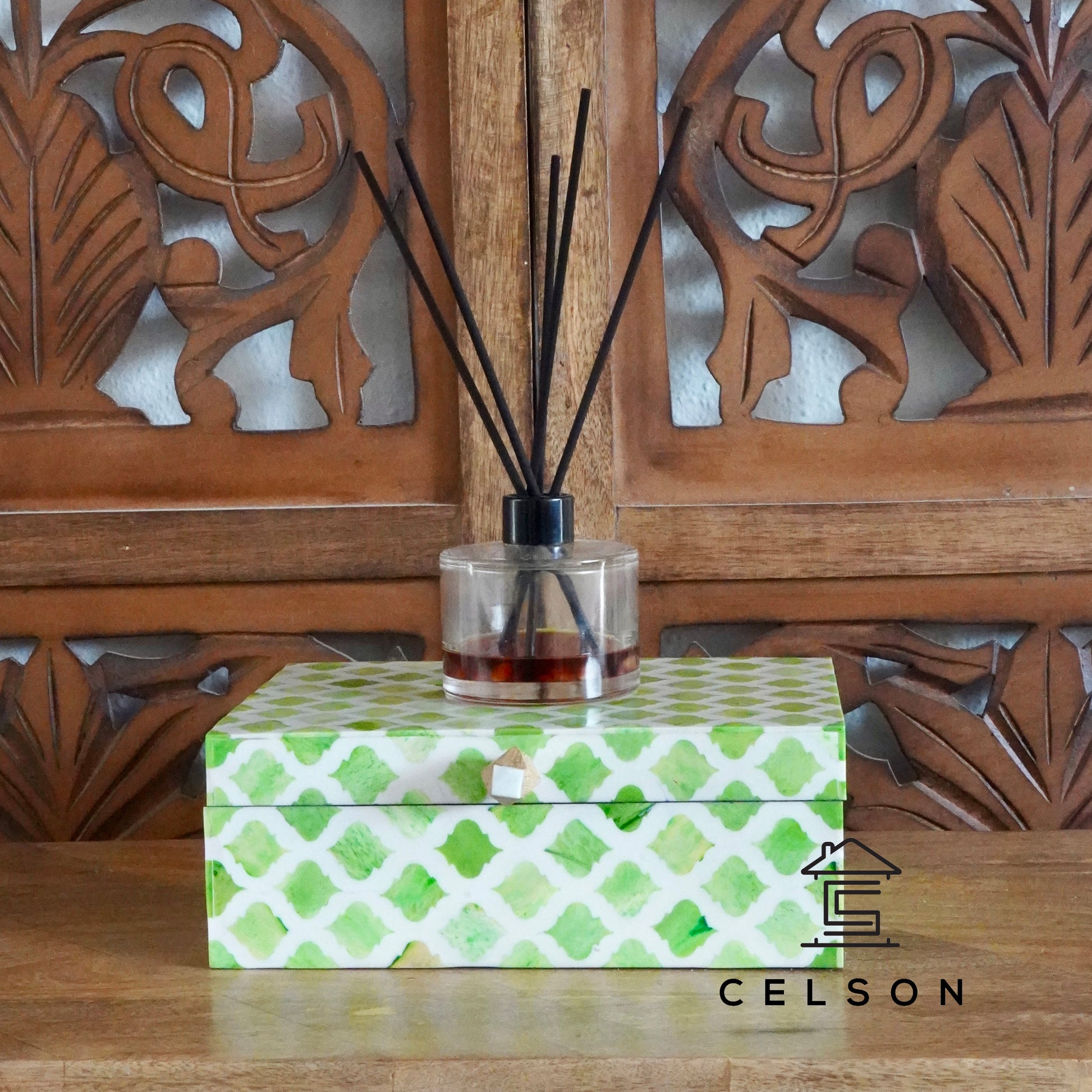Rosabel Bone Inlay Box
