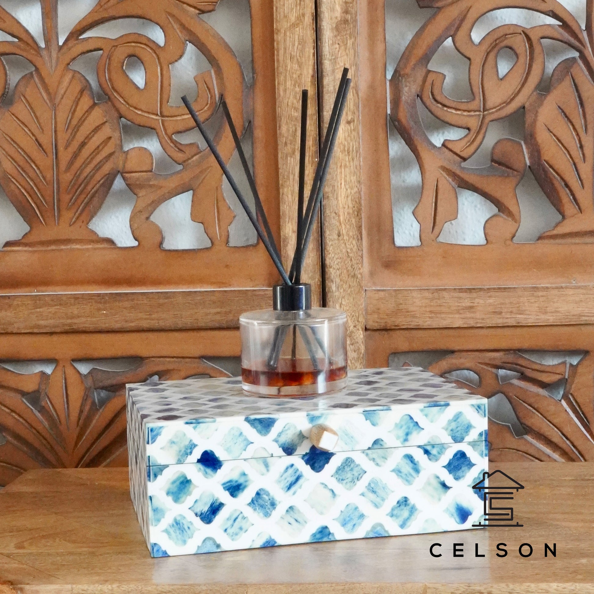 Harvi Bone Inlay Box