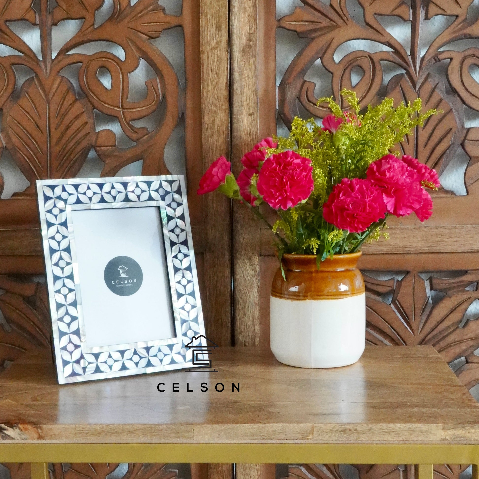 Farah Mother of pearl Inlay Photo Frame