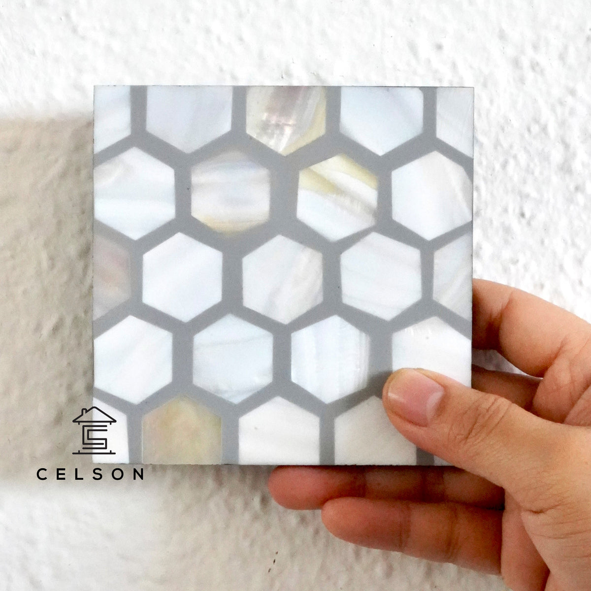 Honey Mother of pearl Inlay Multi Colour Coaster