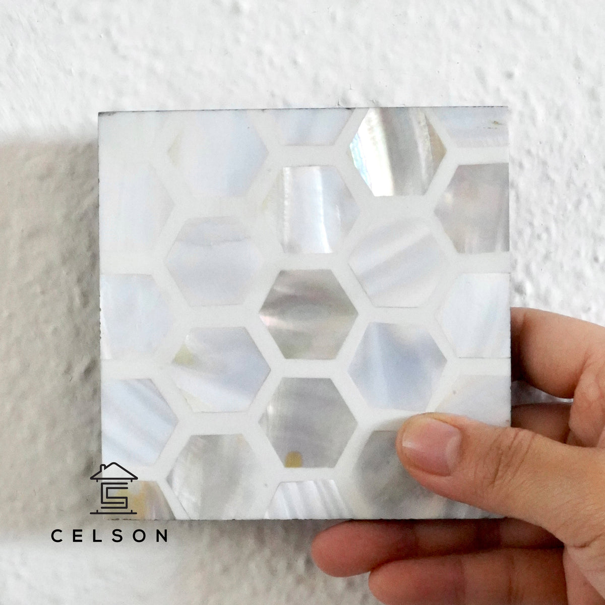 Honey Mother of pearl Inlay Multi Colour Coaster