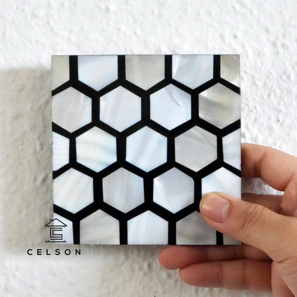 Honey Mother of pearl Inlay Multi Colour Coaster