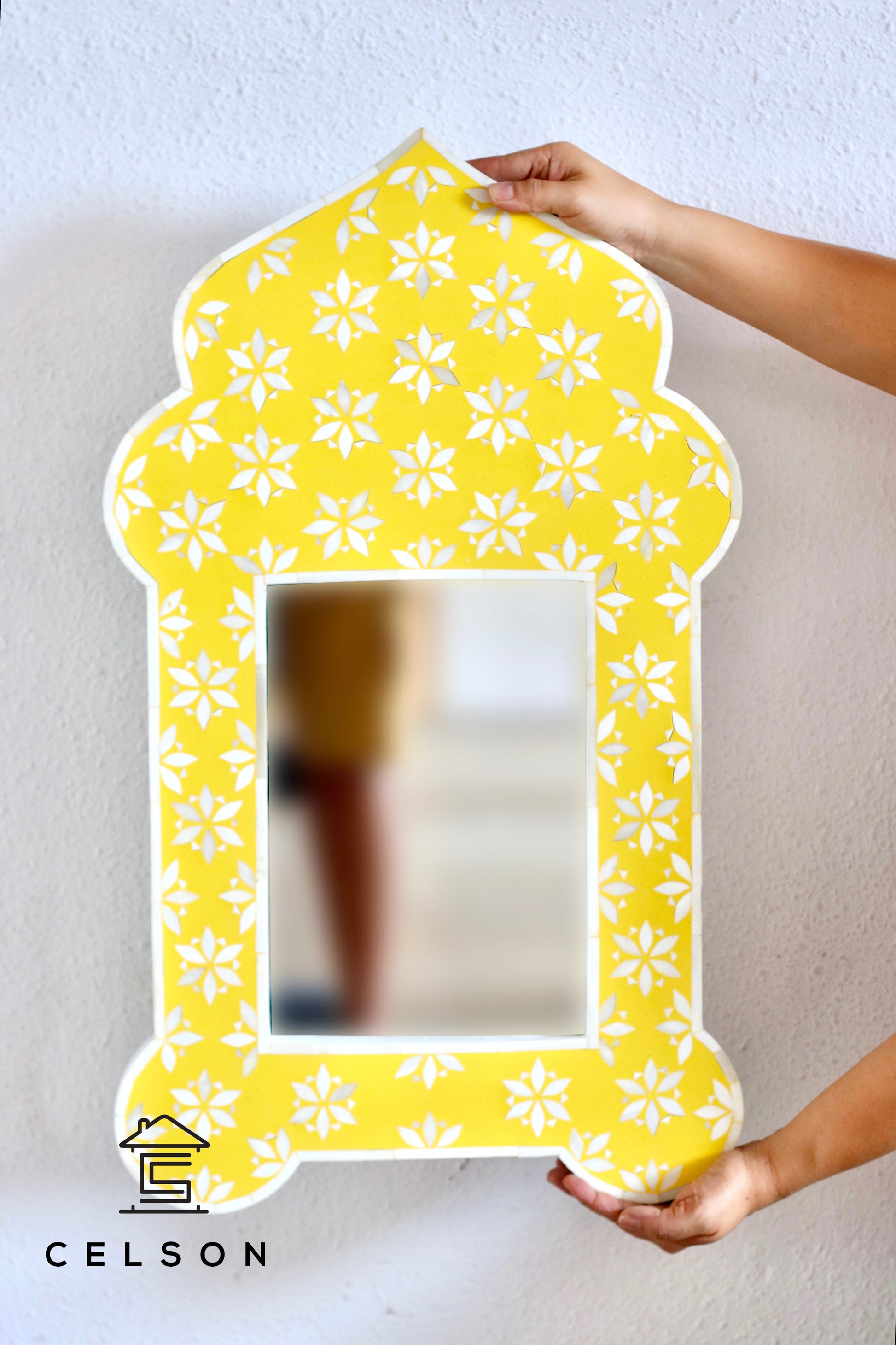 Hailey Bone Inlay Mirror