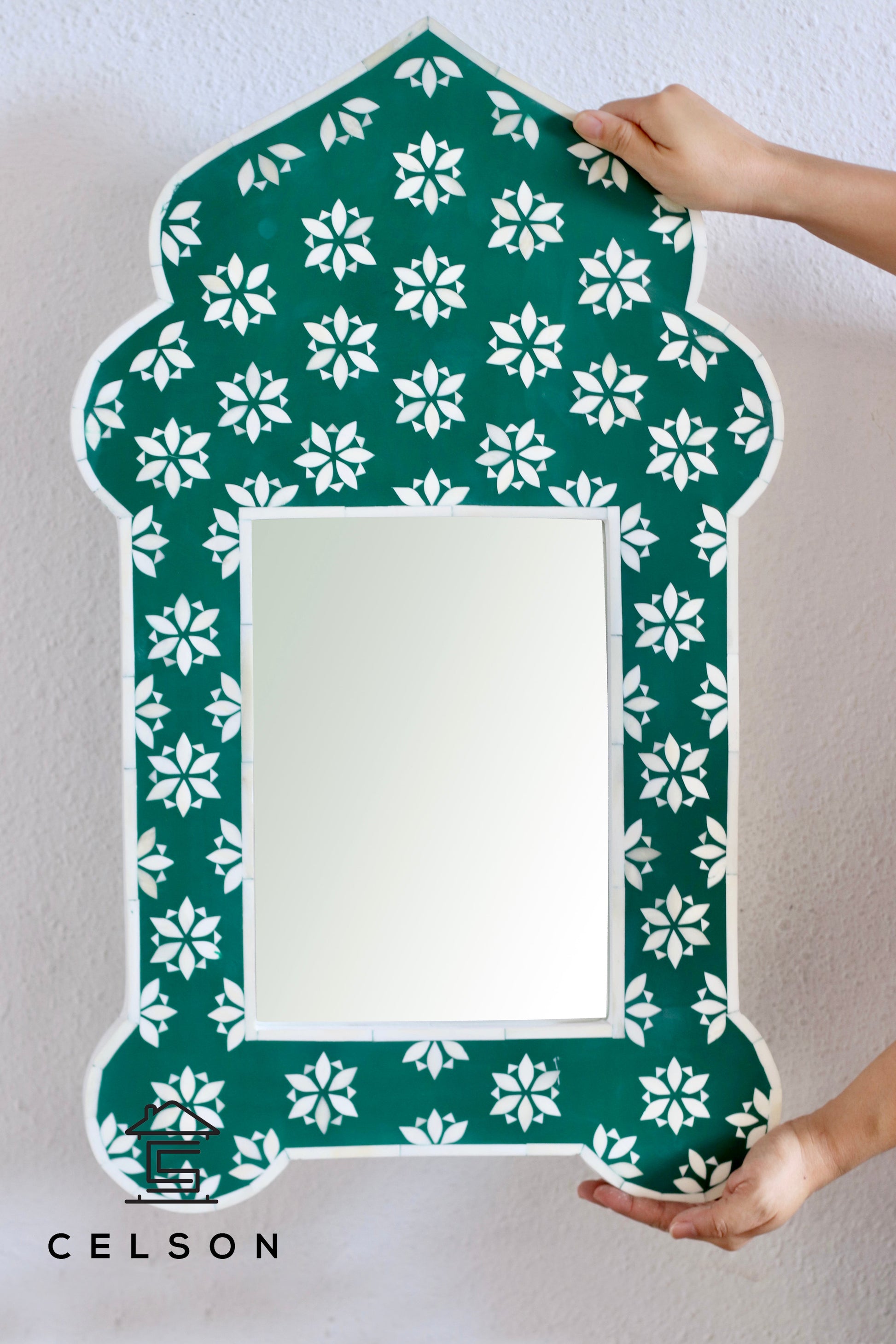 Hailey Bone Inlay Mirror