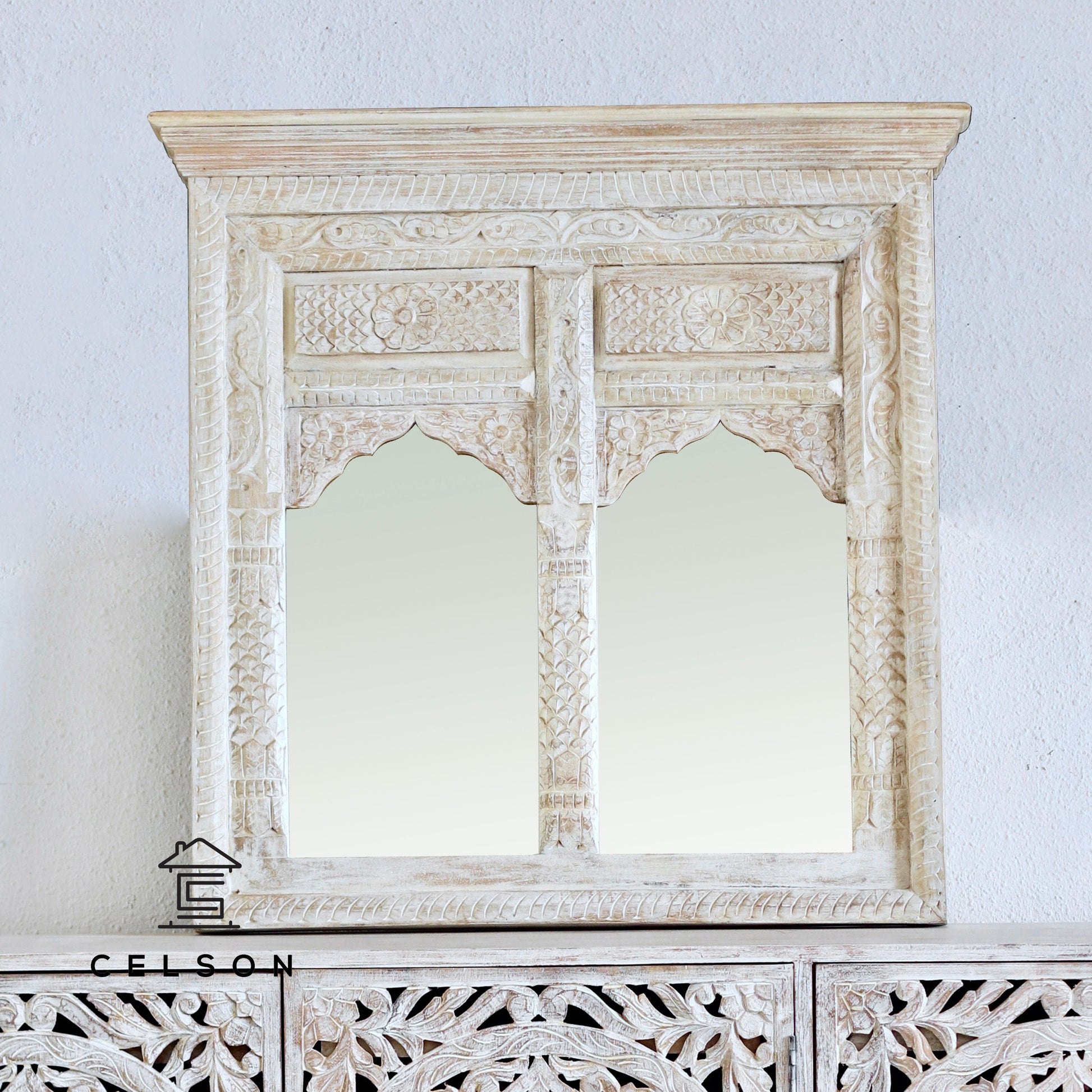 Aayan Hand Carved Mirror