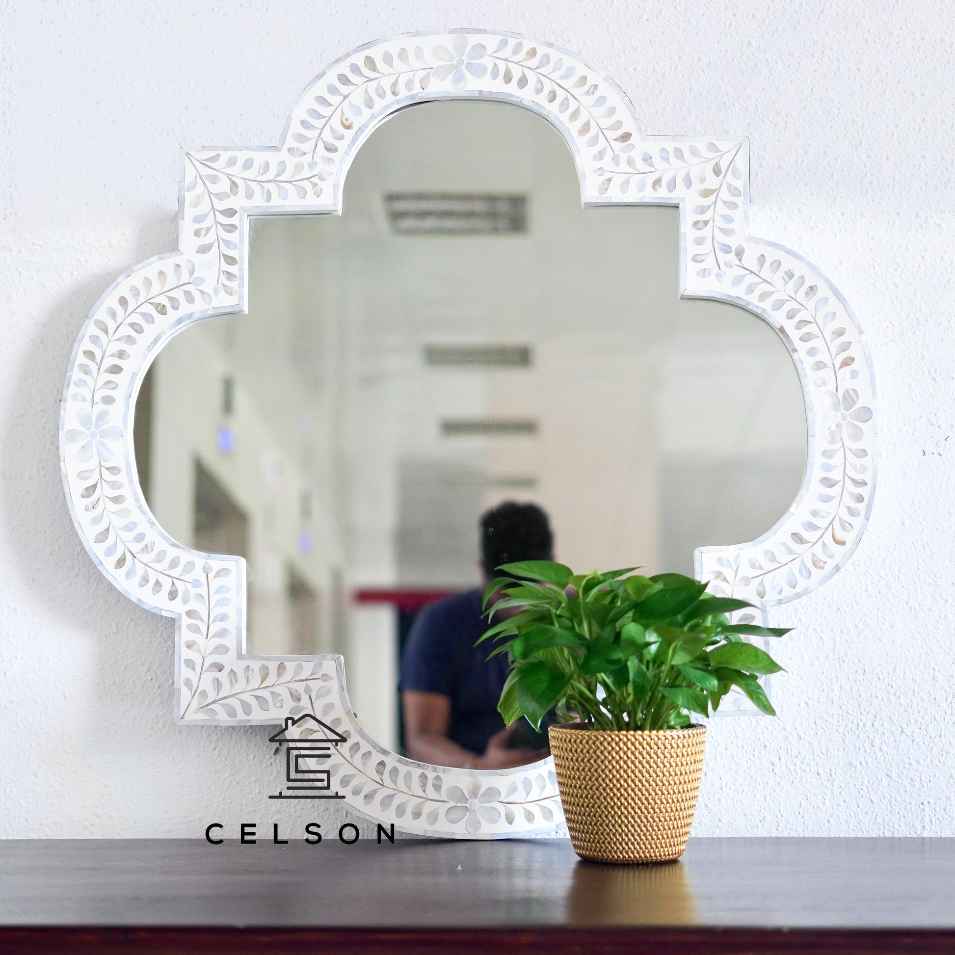 Irina Mother of Pearl Inlay Mirror