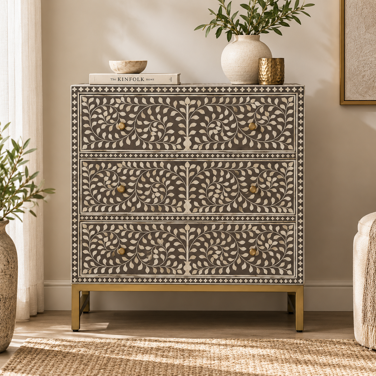Patrick Bone Inlay Chest of Drawer