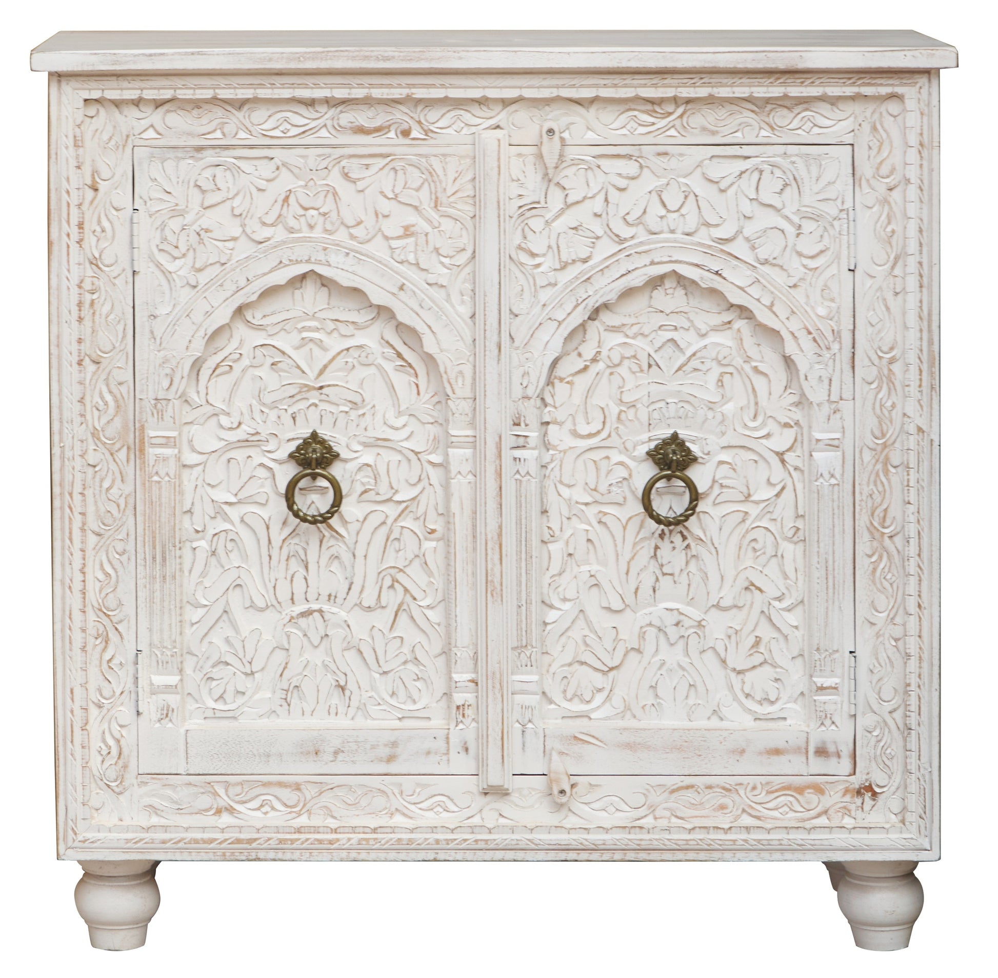 Levio Carved Wooden Cabinet