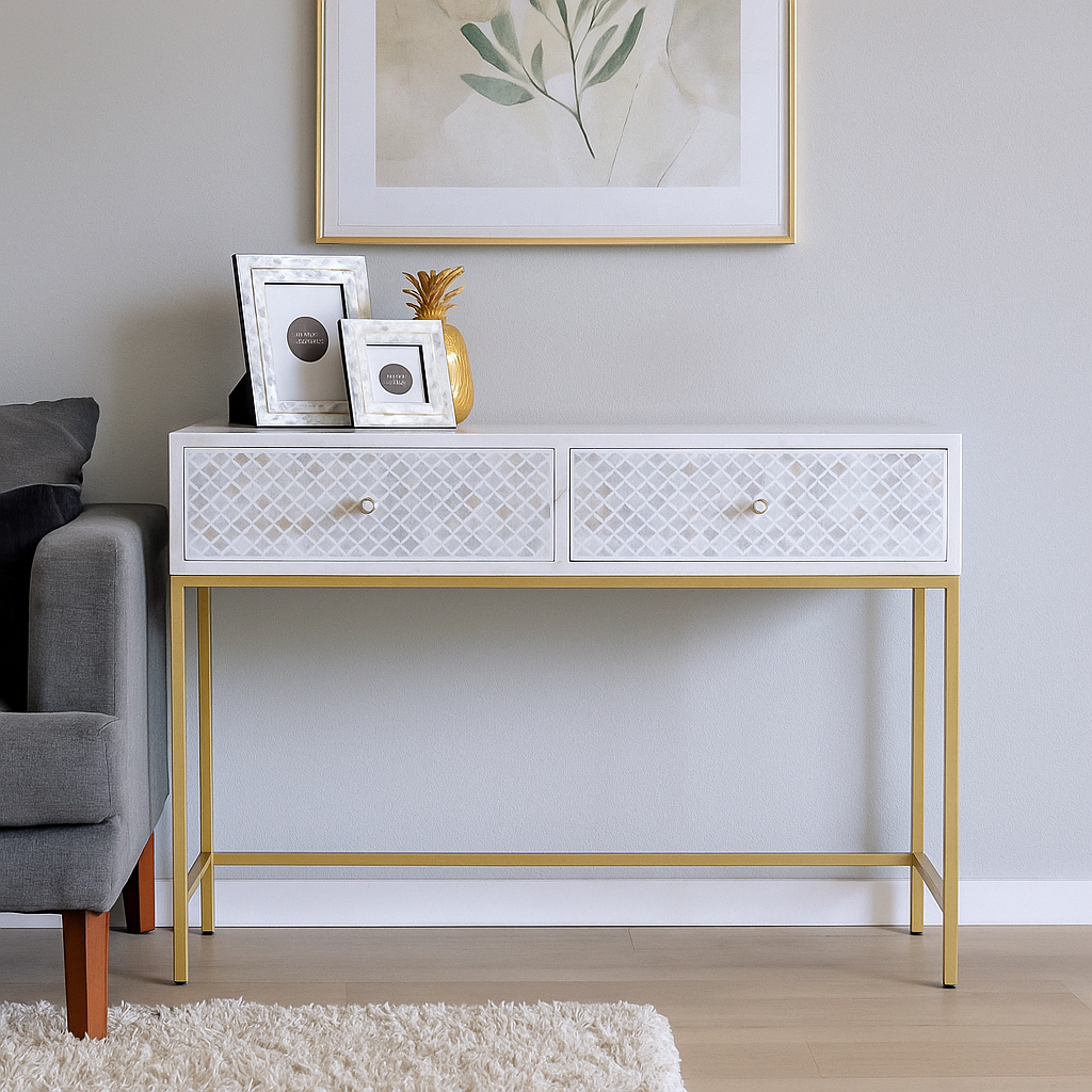 Laura MOP Inlay Console Table
